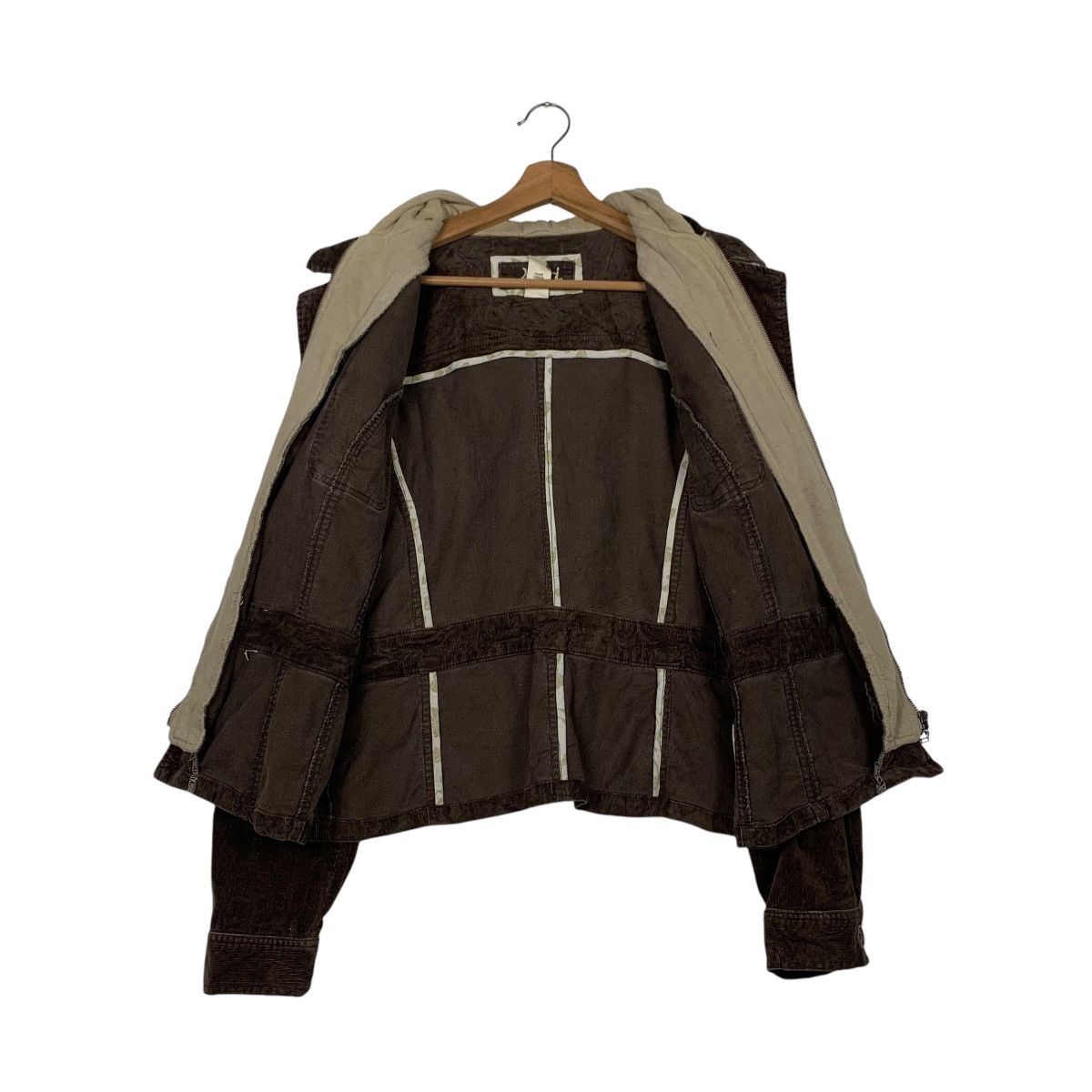Other NORI Double Layer Hoodie Corduroy Jacket #2411-C108 Size XL / US 12-14 / IT 48-50 - 12 Thumbnail