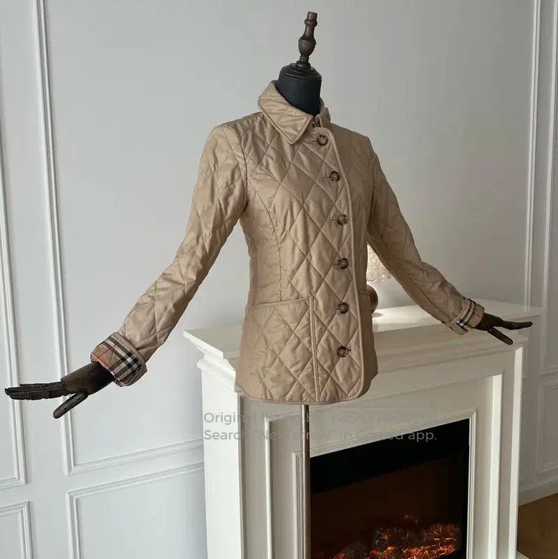 Burberry Burberry Khaki Women's Cotton Jacket. Size S / US 4 / IT 40 - 6 Thumbnail