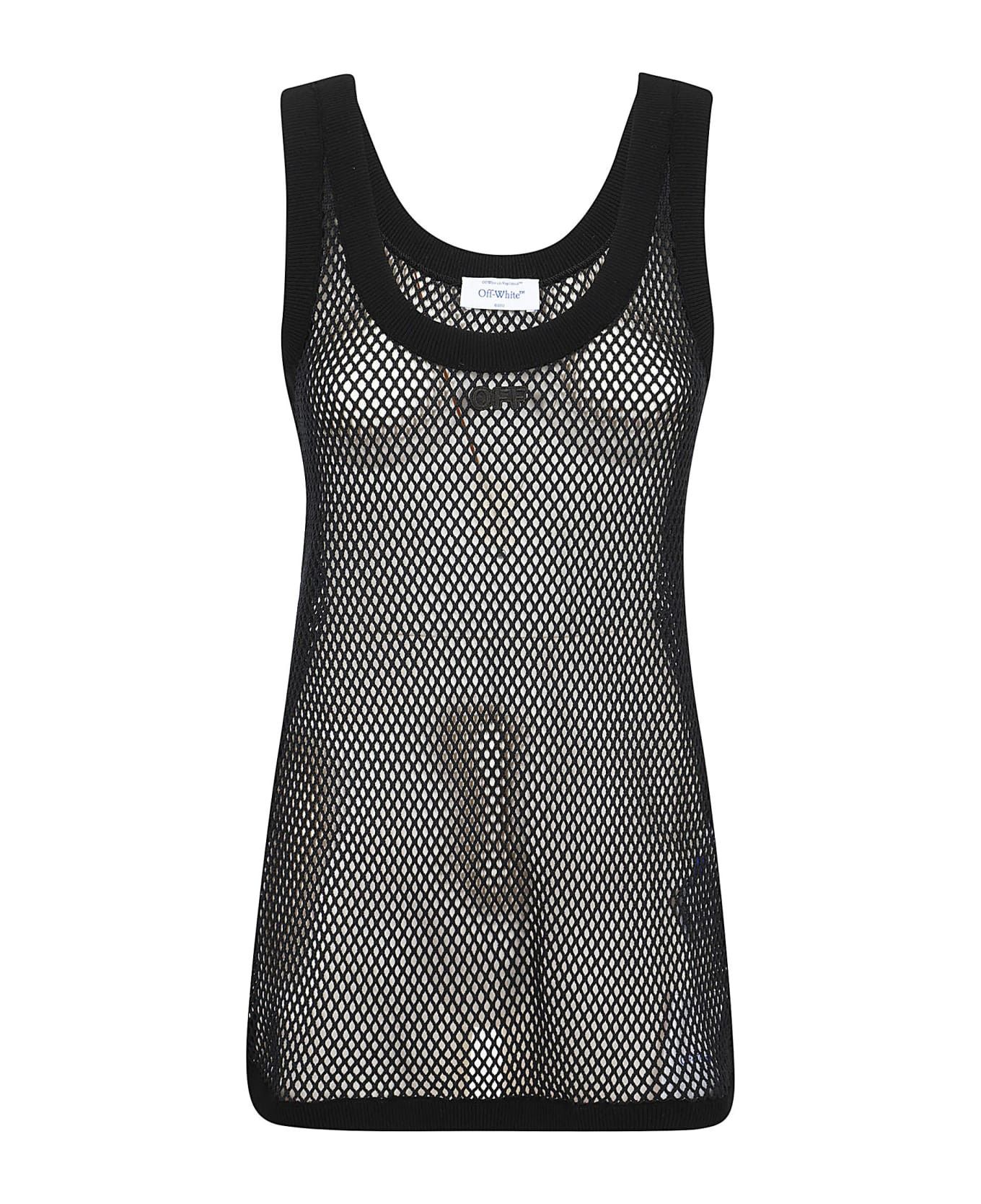 Off-White o1y1225 Logo Tank Top in Black Size M / US 6-8 / IT 42-44 - 1 Thumbnail