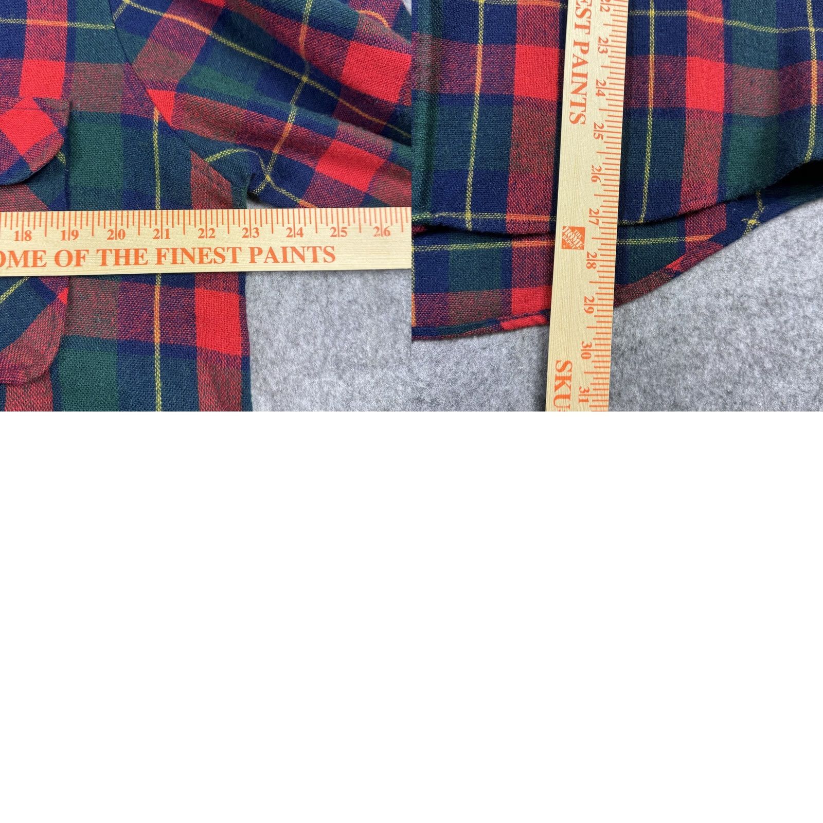 Sears VINTAGE Sears Roebuck Shirt Mens Large Plaid Wool Blend Flannel Red Green 80s Size US L / EU 52-54 / 3 - 8 Thumbnail