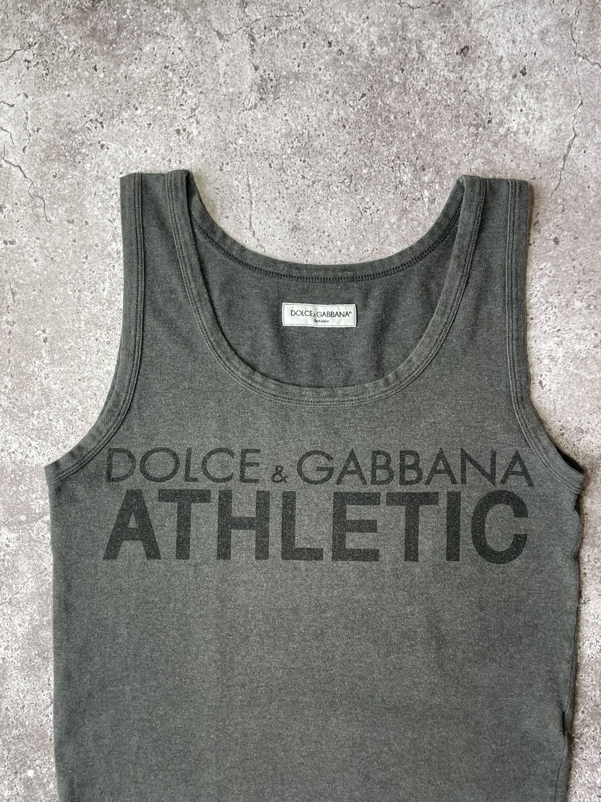 Dolce & Gabbana Vintage Dolce & Gabbana Tank Top Dark Gray Size M Y2K Italy Size M / US 6-8 / IT 42-44 - 2 Thumbnail