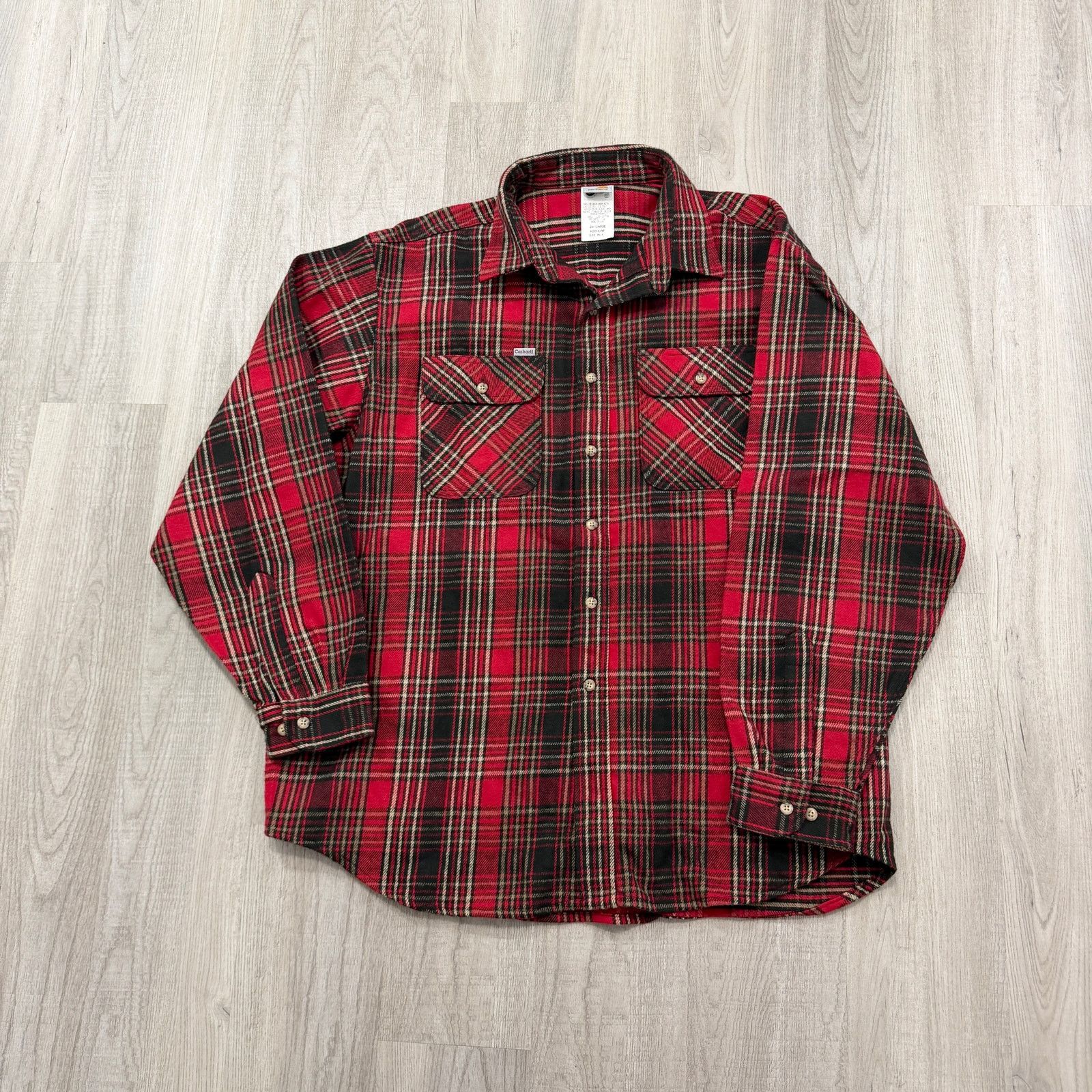 Carhartt Vintage Carhartt Flannel Shirt Men 2XL Red Heavyweight 90s Size US XXL / EU 58 / 5 - 1 Thumbnail