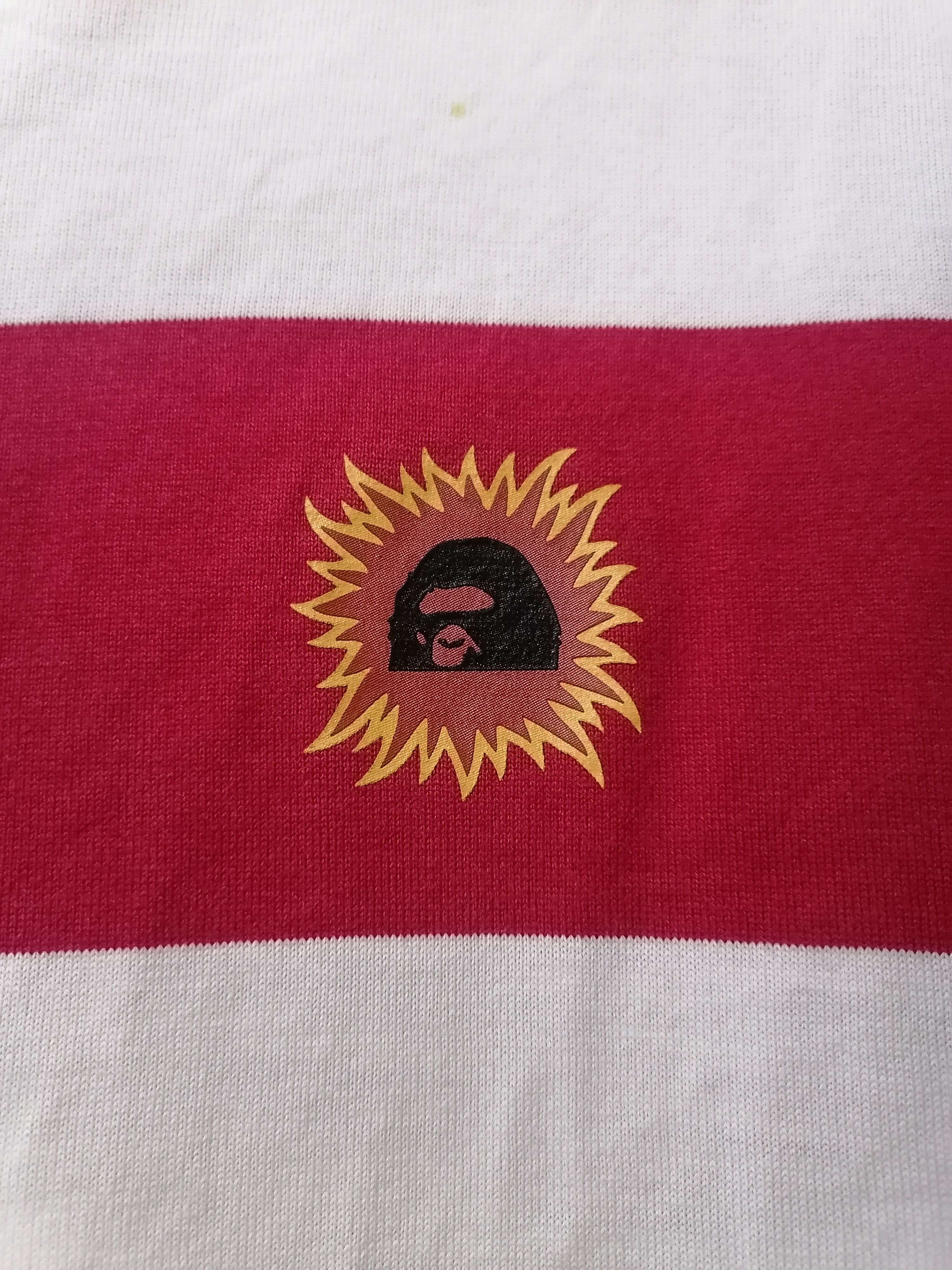 Bape A Bathing Ape "Where's Waldo" Ape Head Sunrise Stripe Tee Size US M / EU 48-50 / 2 - 2 Thumbnail
