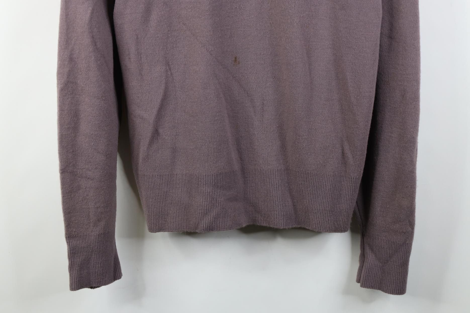 Pierre Cardin Vintage 70s Pierre Cardin Soft Knit V-Neck Sweater Purple Size US L / EU 52-54 / 3 - 3 Thumbnail