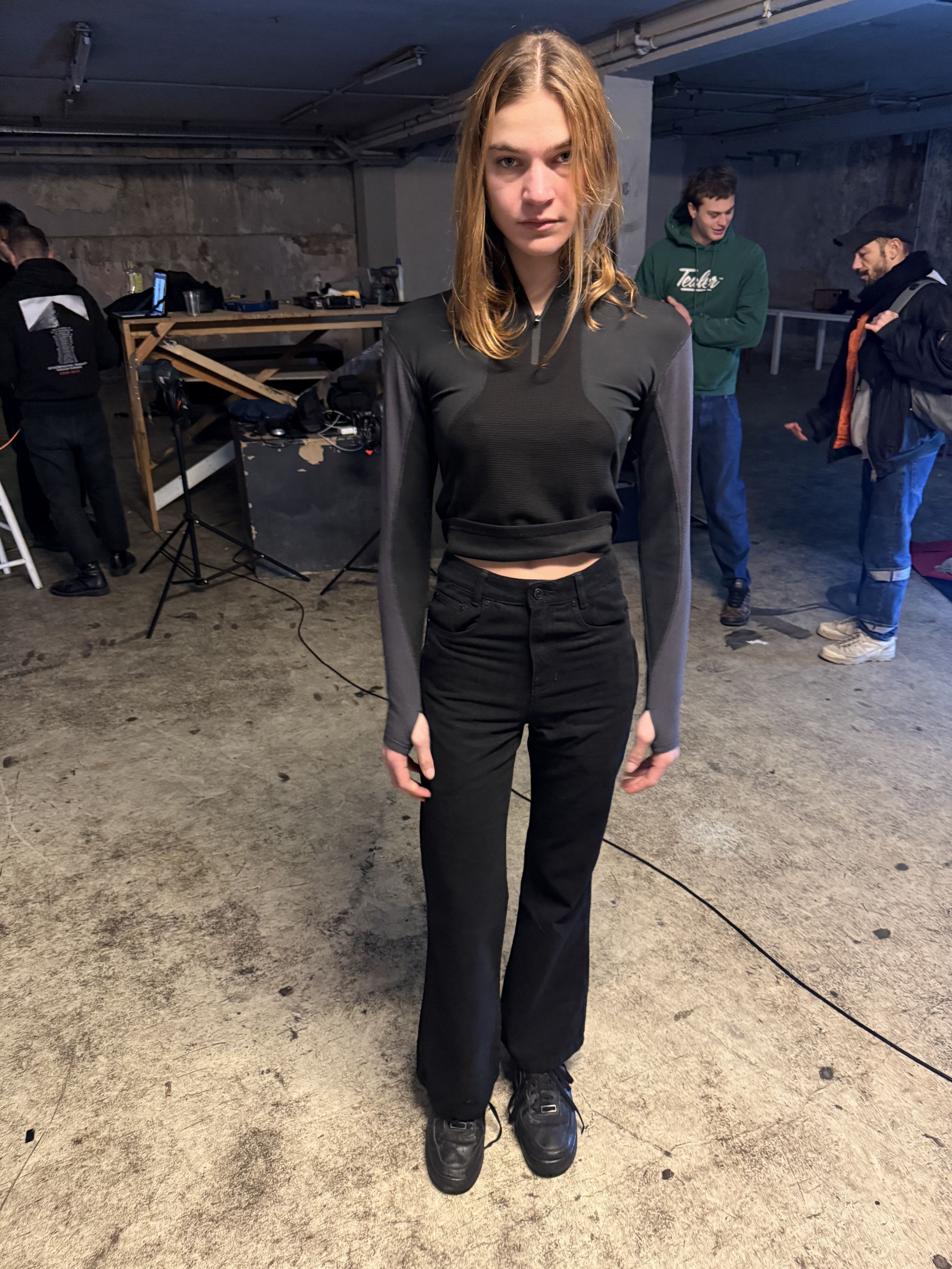 Raf Simons MPa CONTOUR GRID HALF ZIP WOMEN (BLACK) , PLASTICPRODUCT Size S / US 4 / IT 40 - 2 Thumbnail