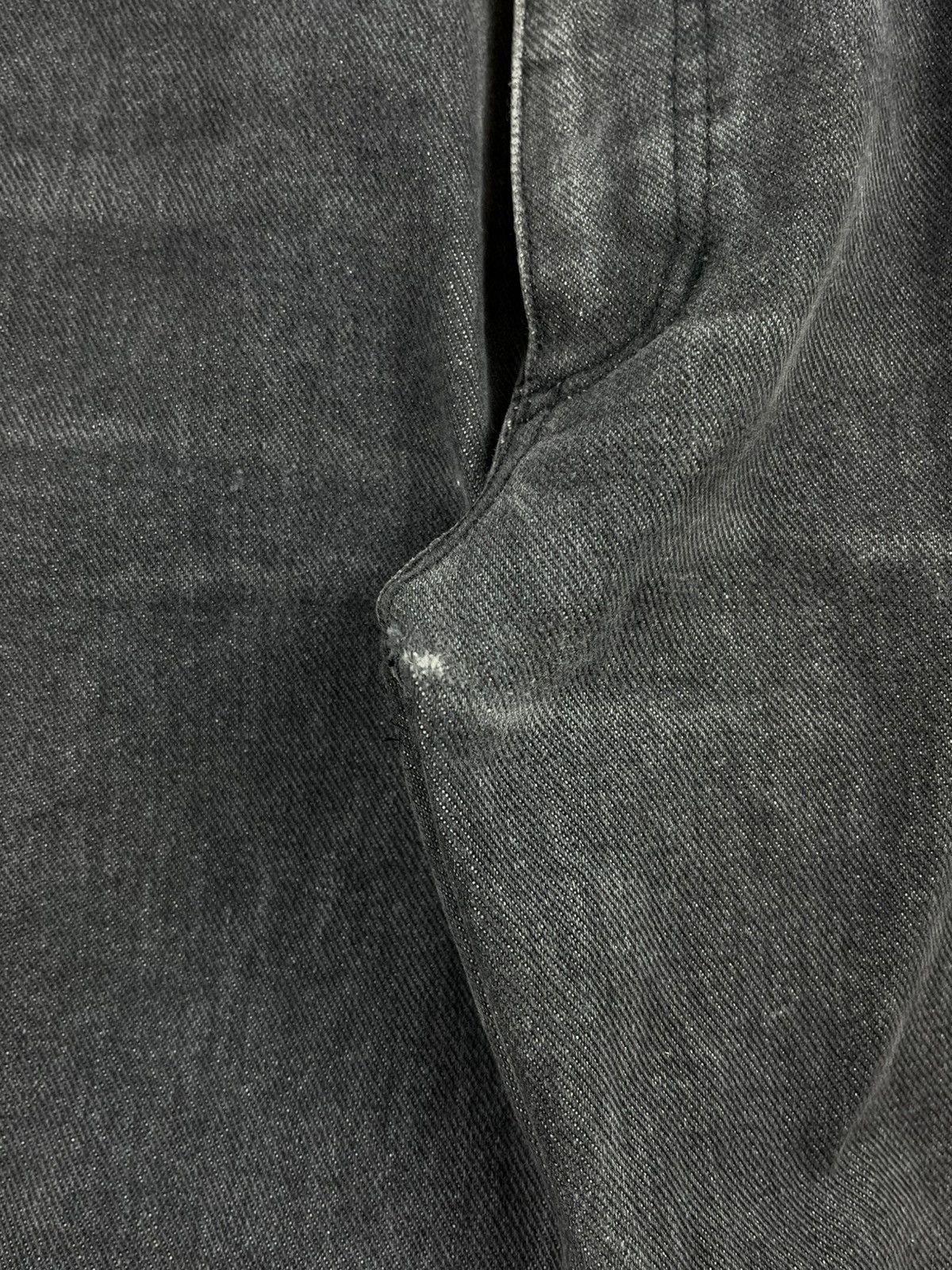 Raf Simons AW03 Raf Simons Closer Bootcut Raw Hem Grey Denim Jeans Size US 30 / EU 46 - 11 Thumbnail