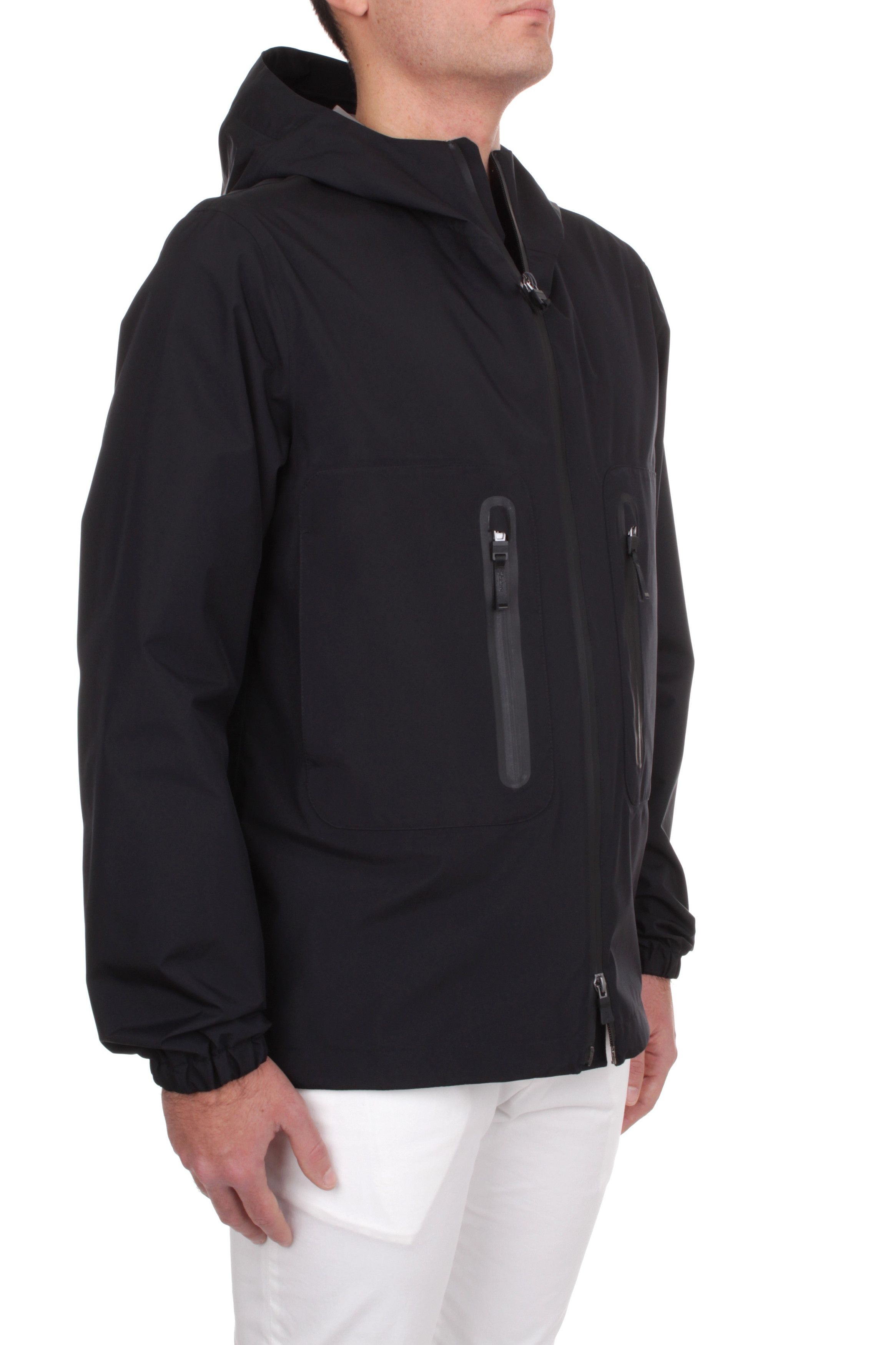 Herno o1s22i1n1024 Gore-Tex Hooded Jacket in Black Size US L / EU 52-54 / 3 - 4 Thumbnail