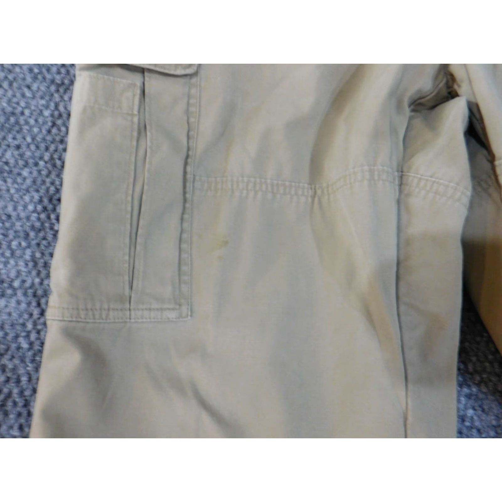 Orvis Orvis Cargo Pants mens 36x28 Beige Canvas Cotton Front Flat Front Zip 28 Inseam Pants City Size US 36 / EU 52 - 3 Thumbnail