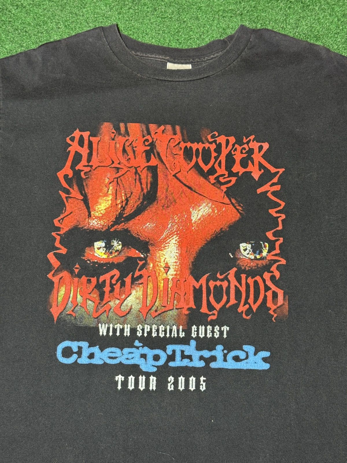 Band Tees × Vintage Vintage 90s Y2K Alice Cooper Cheap Trick Tour Rock T Shirt Size US L / EU 52-54 / 3 - 2 Thumbnail