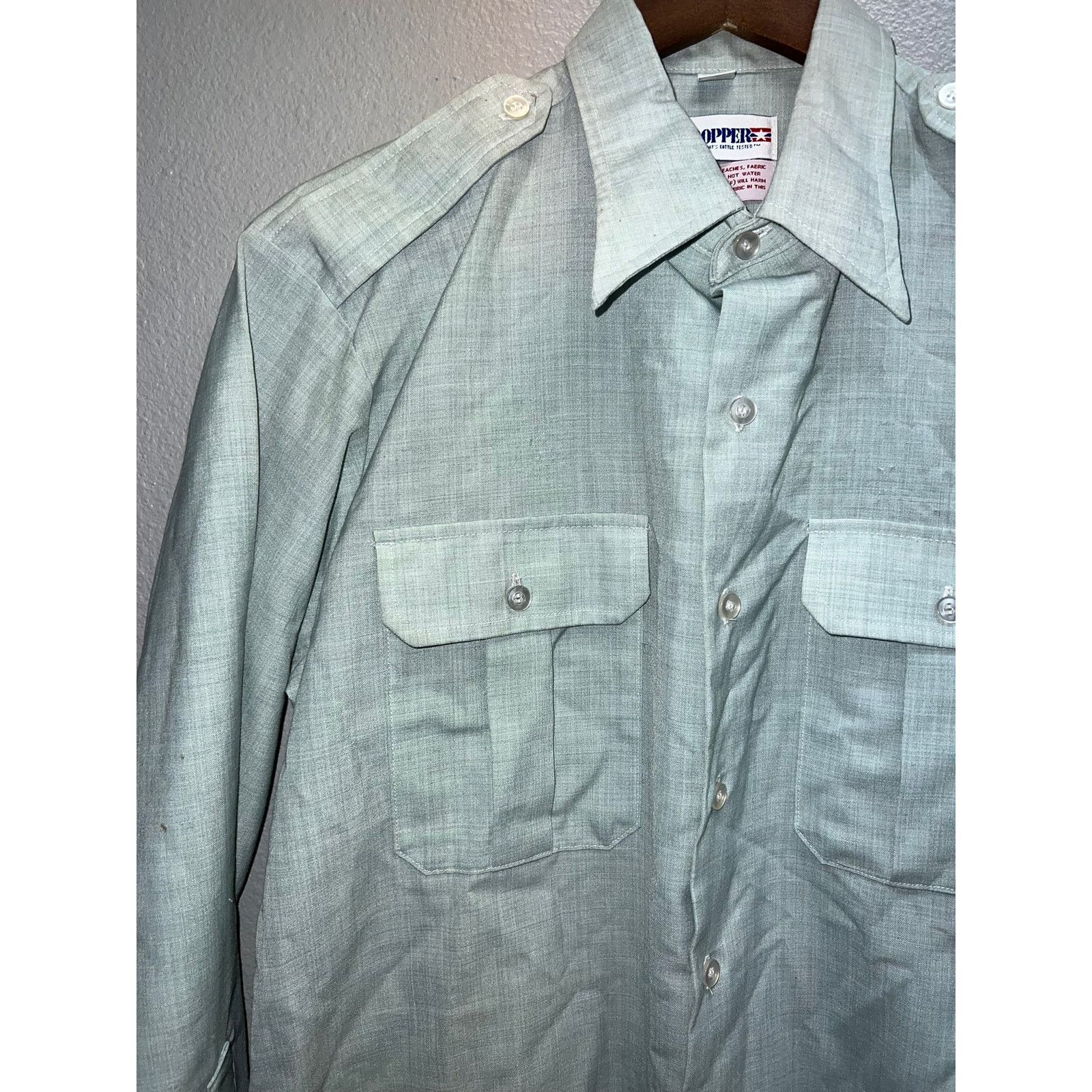 Vintage Vintage Propper International Long Sleeve AG Shirt VTG L Size US L / EU 52-54 / 3 - 2 Thumbnail