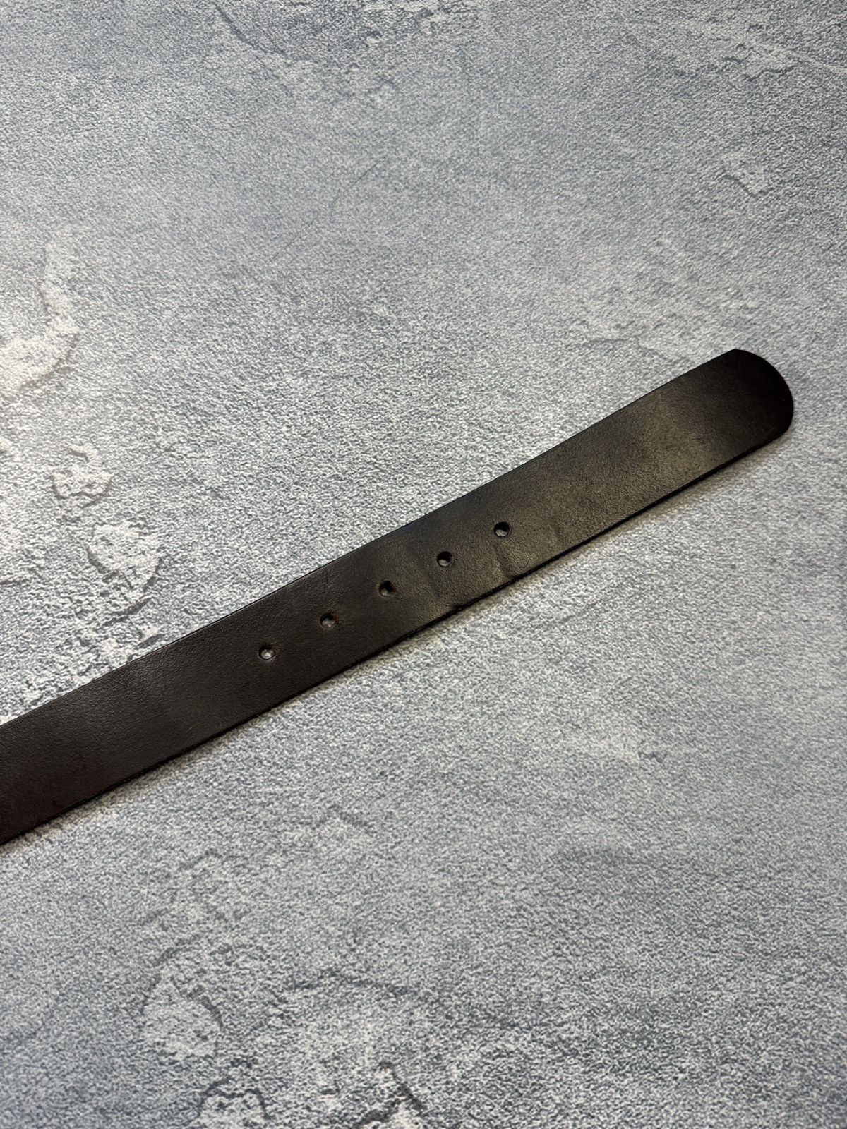 Levi's Vintage Levi’s leather belt big logo Oldmoney Made in USA Size 36 - 6 Thumbnail