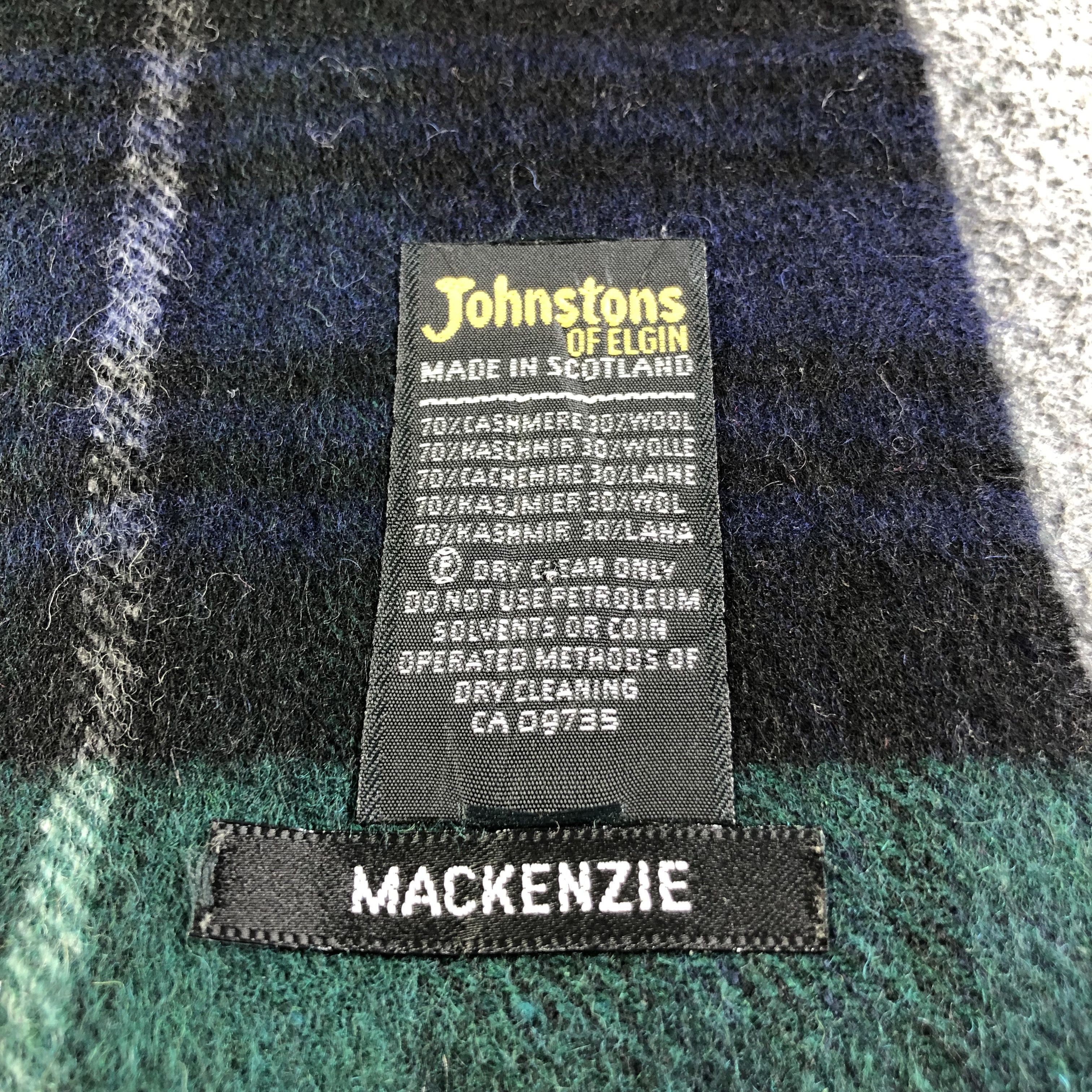 Johnstons Of Elgin Johnstons of Elgin Tartan Cashmere Scarf Muffler V1321 Size ONE SIZE - 4 Thumbnail