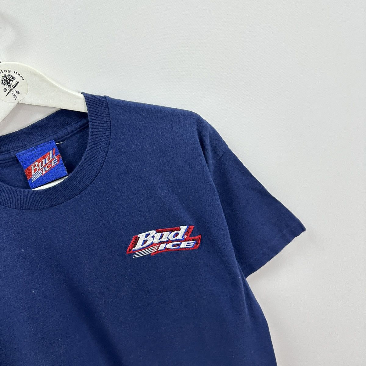 Vintage Vintage 90s Bud Ice Embroidered logo promo tee beer USA hype Size US XL / EU 56 / 4 - 7 Thumbnail