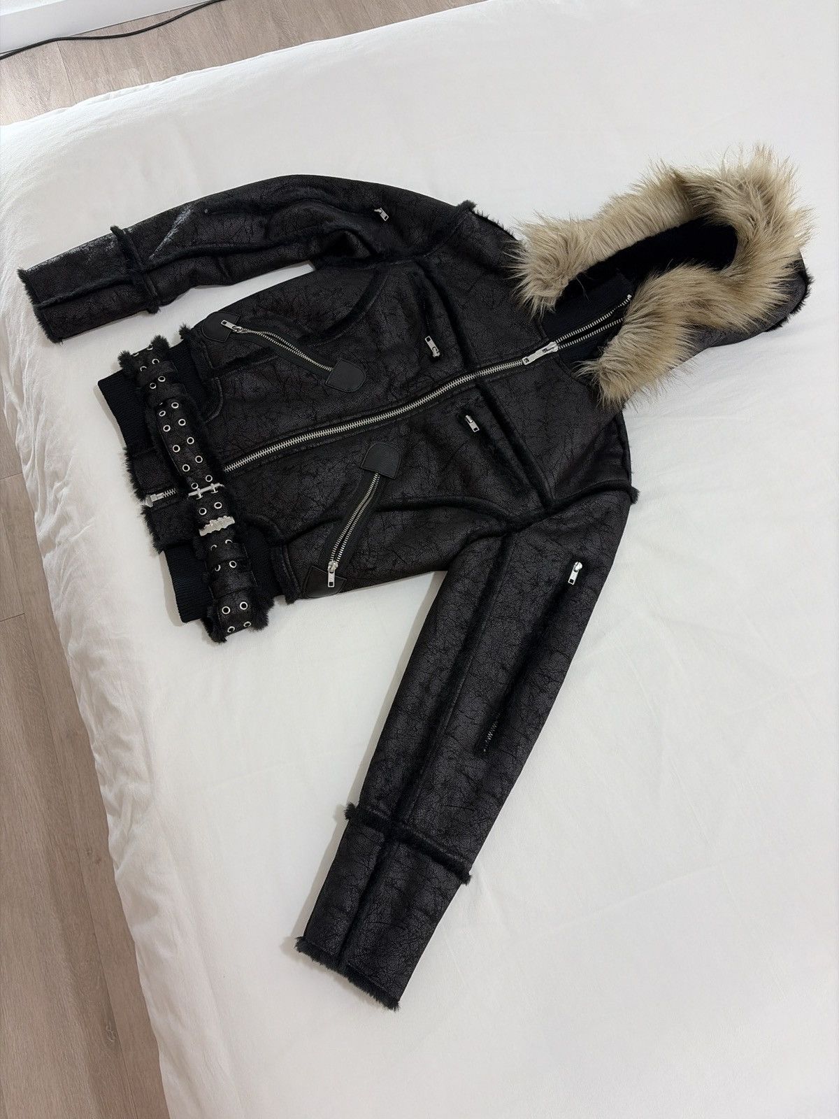 Racer Worldwide Racer Worldwide Black Sheepskin Jacket Size US S / EU 44-46 / 1 - 3 Thumbnail
