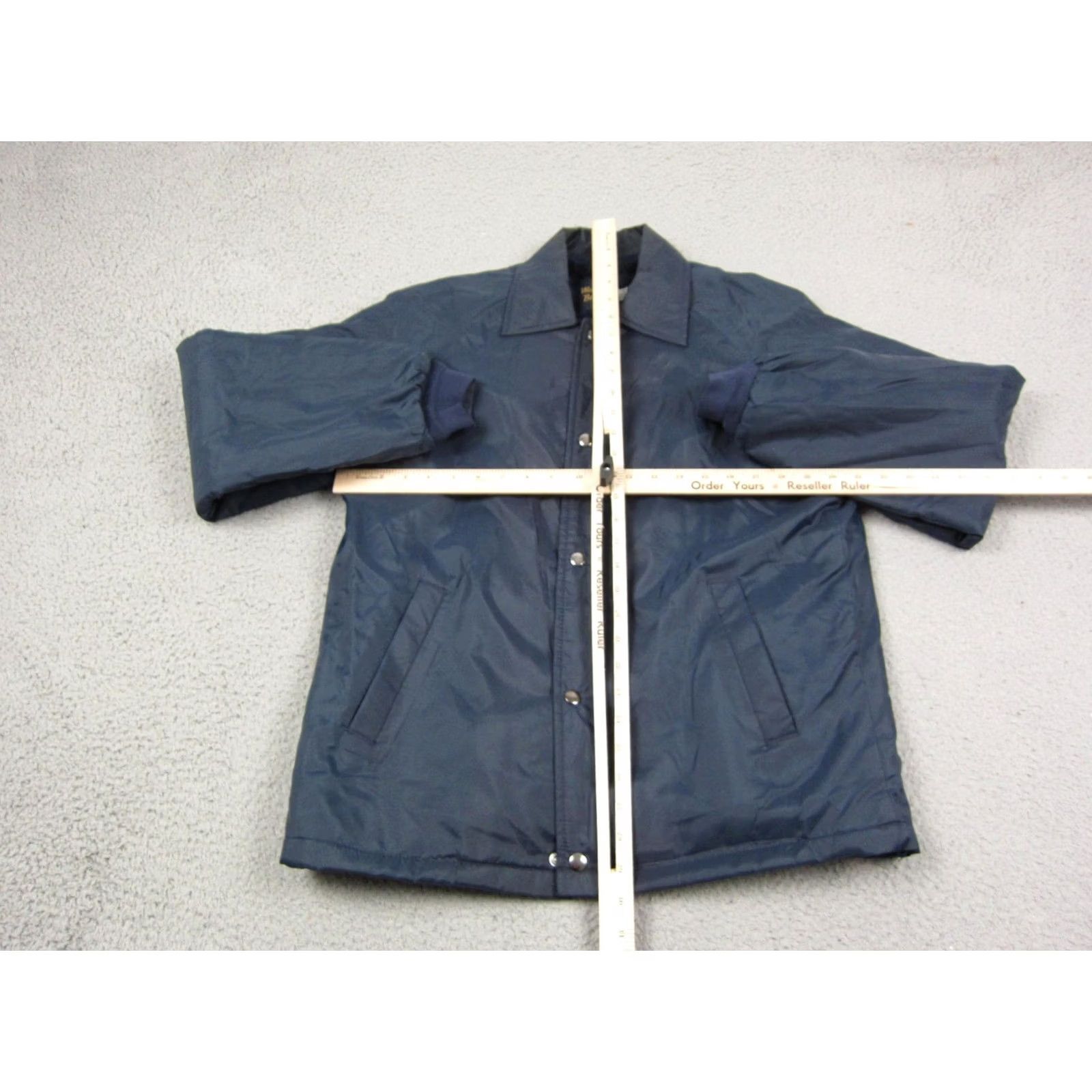 Vintage VINTAGE Weather Breaker Jacket Mens Bomber Jacket Blue 90s Lined Nylon Zip Small S Size US S / EU 44-46 / 1 - 7 Thumbnail