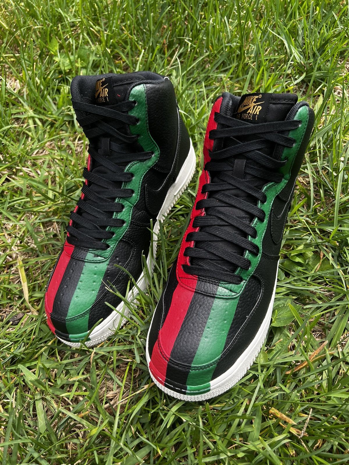 Nike CLEAN Nike AF1 size 10 BHM Air Force High 2018 Shoes Size US 10 / EU 43 - 2 Thumbnail