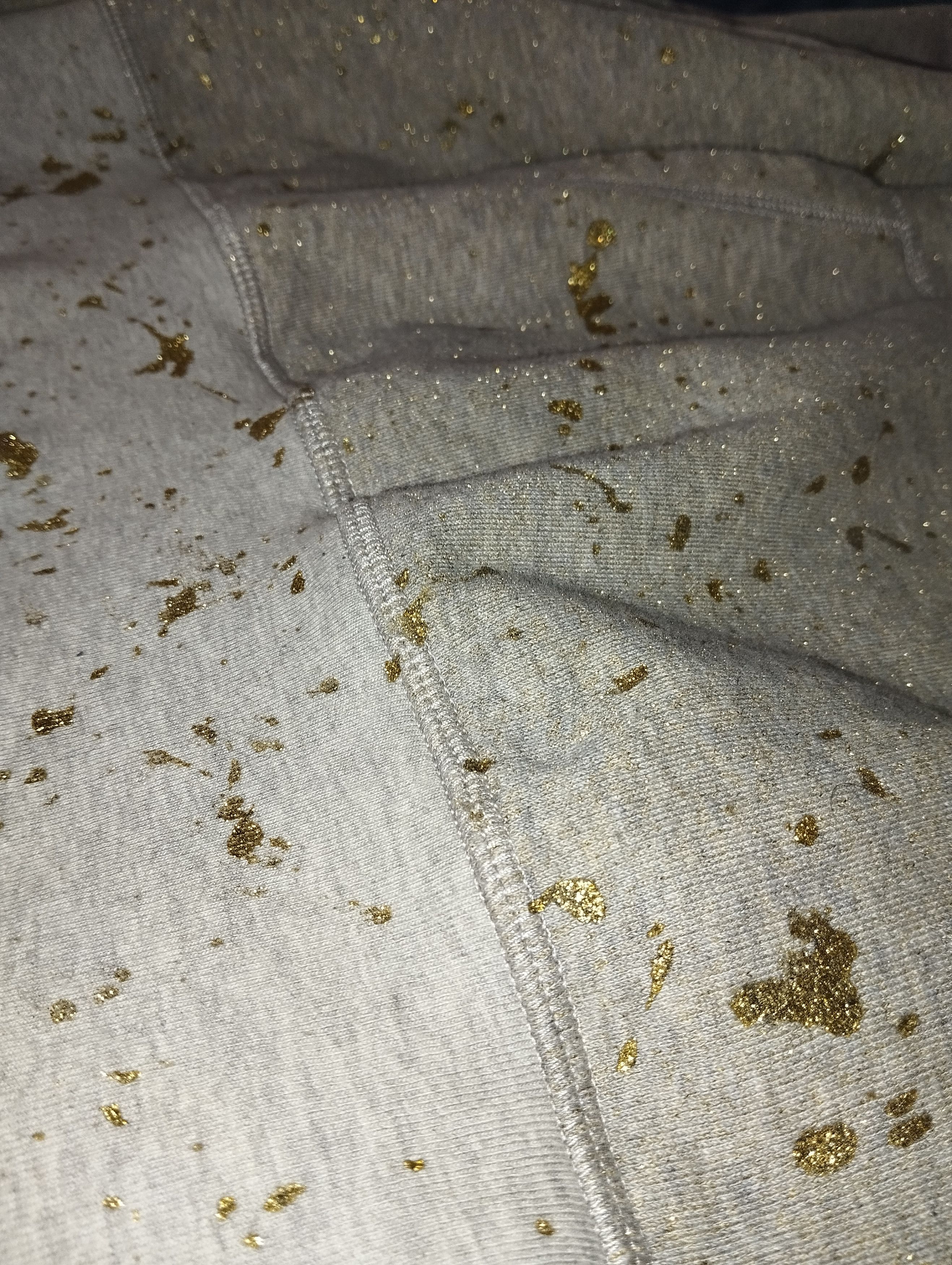 Palm Angels Palm Angels Pxp painted raw cut hoody melange grey WH Size US L / EU 52-54 / 3 - 12 Thumbnail