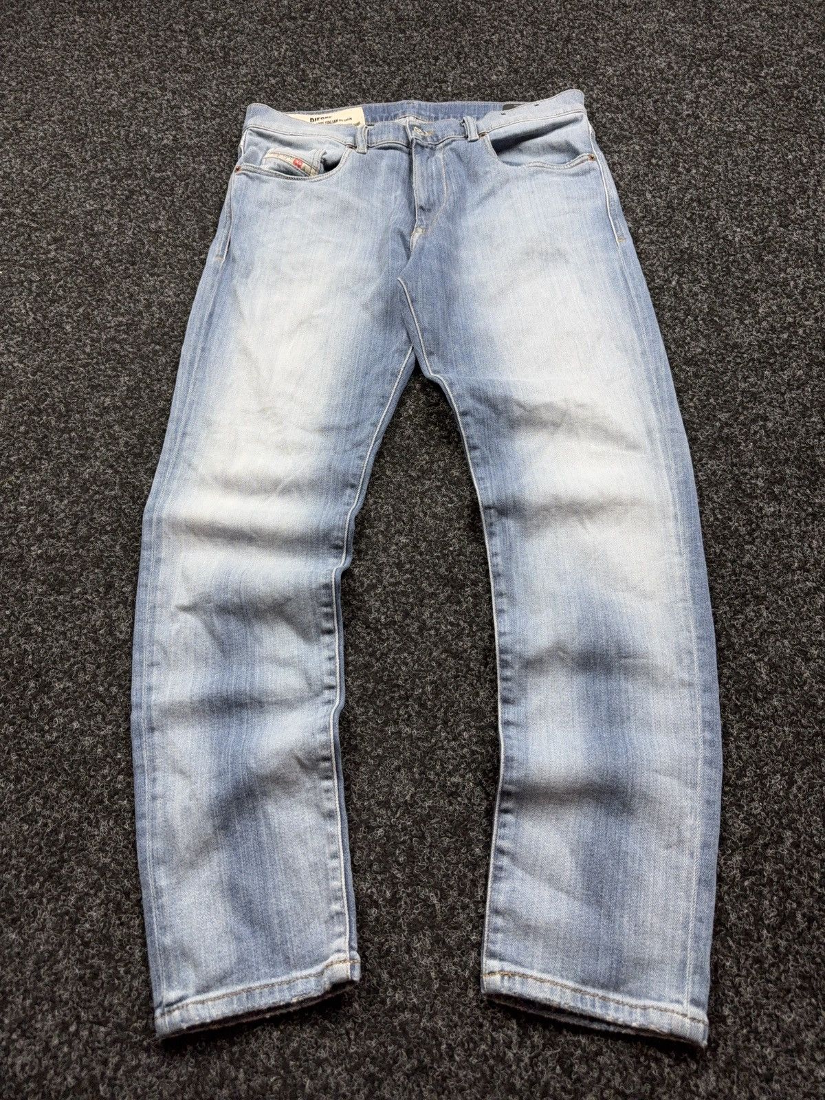 Diesel 00s Y2K Luxury vntg Diesel D-Strukt Slim Light Wash Jeans Size US 32 / EU 48 - 1 Thumbnail