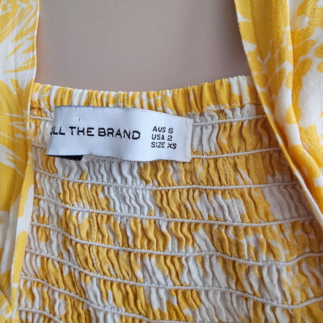 REVOLVE EUC Faithfull the Brand Yellow Floral Kasbah Jumpsuit 2 XS Size 26" / US 2 / IT 38 - 11 Thumbnail