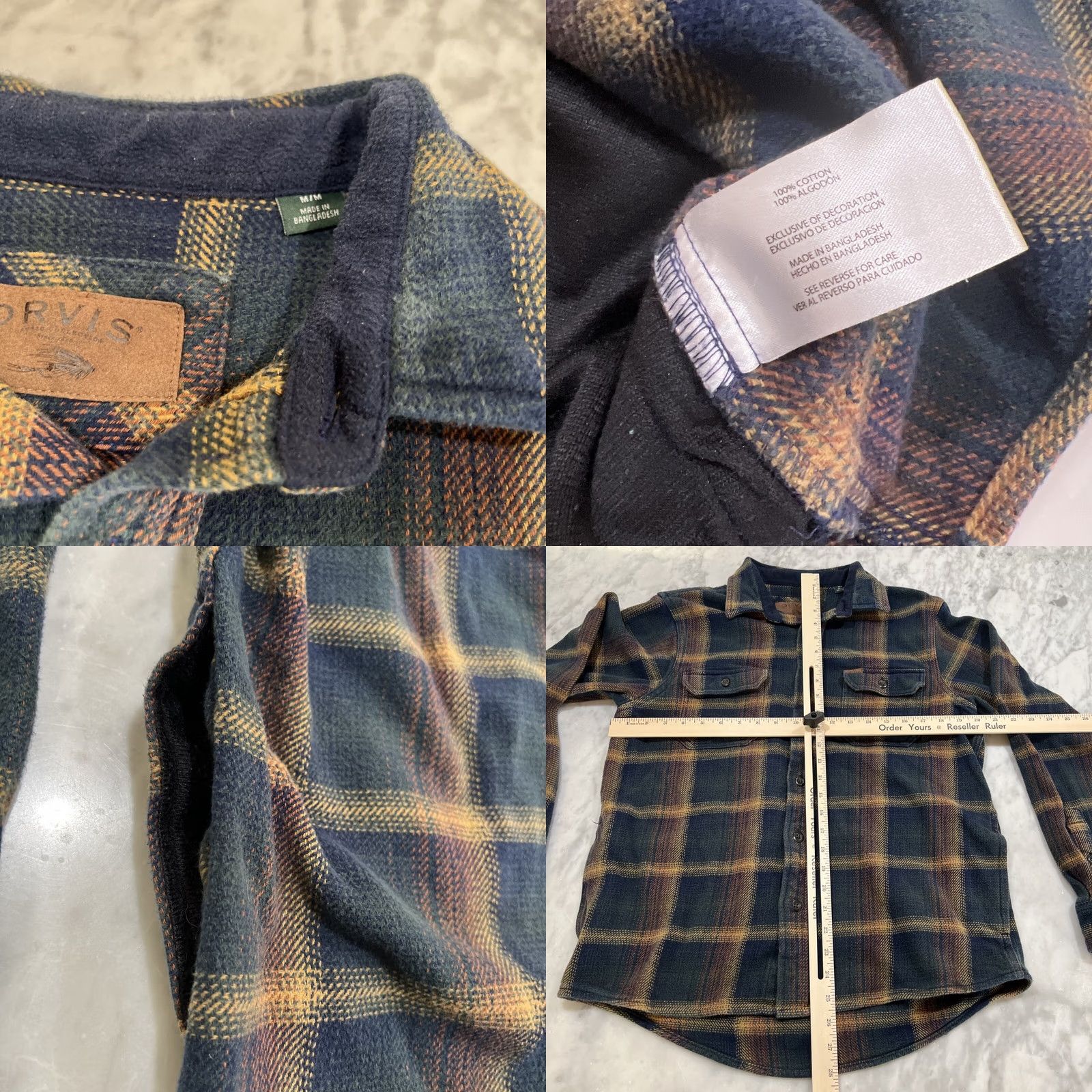 Orvis Orvis Shirt Men’s Medium Flannel Plaid Button-Up Multicolor Outdoor Fishing Rancher Casual Workwear Long Sleeve Mens Size US M / EU 48-50 / 2 - 8 Thumbnail