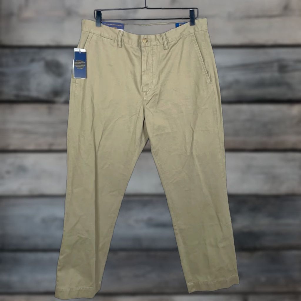 Polo Ralph Lauren Polo Ralph Lauren Chinos Men's 34 x 29 Beige Classic Fit Cotton Pants Unworn Size US S / EU 44-46 / 1 - 1 Thumbnail