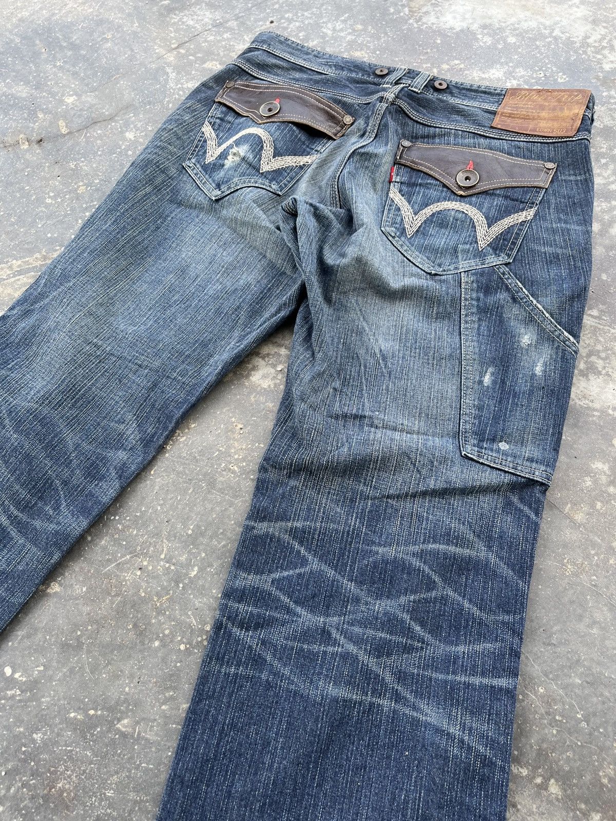 Beauty Beast × Edwin × Hysteric Glamour Edwin 503 Blue Trip Denim Size US 36 / EU 52 - 17 Thumbnail