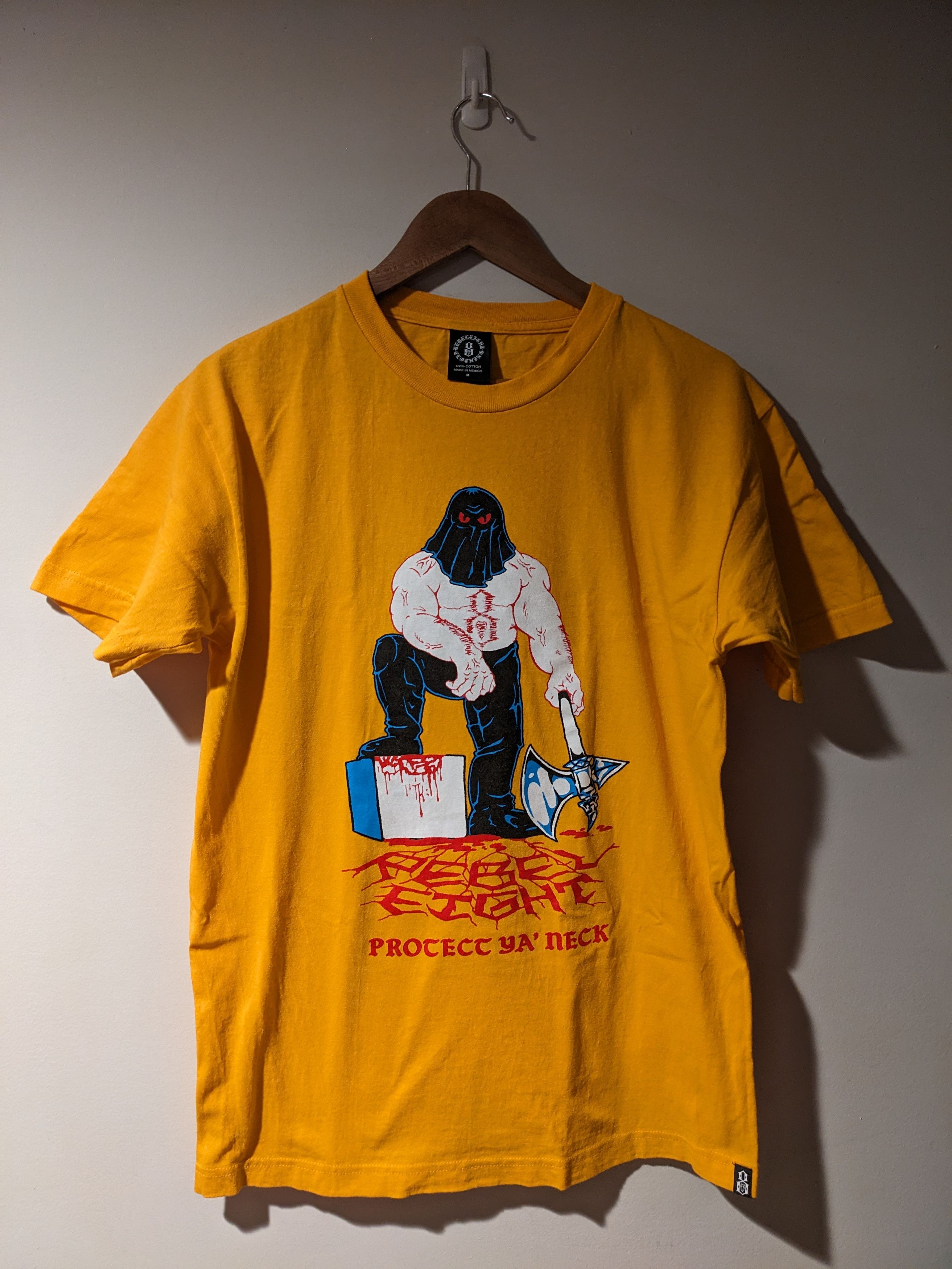 Rebel8 Vintage Y2K Rebel8 Protect Ya Neck Yellow Medium T-Shirt Size US M / EU 48-50 / 2 - 1 Thumbnail