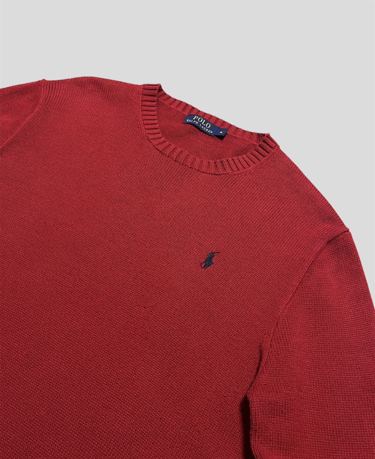 Vintage Polo Ralph Lauren Vintage Red Sweater Size US M / EU 48-50 / 2 - 1 Thumbnail