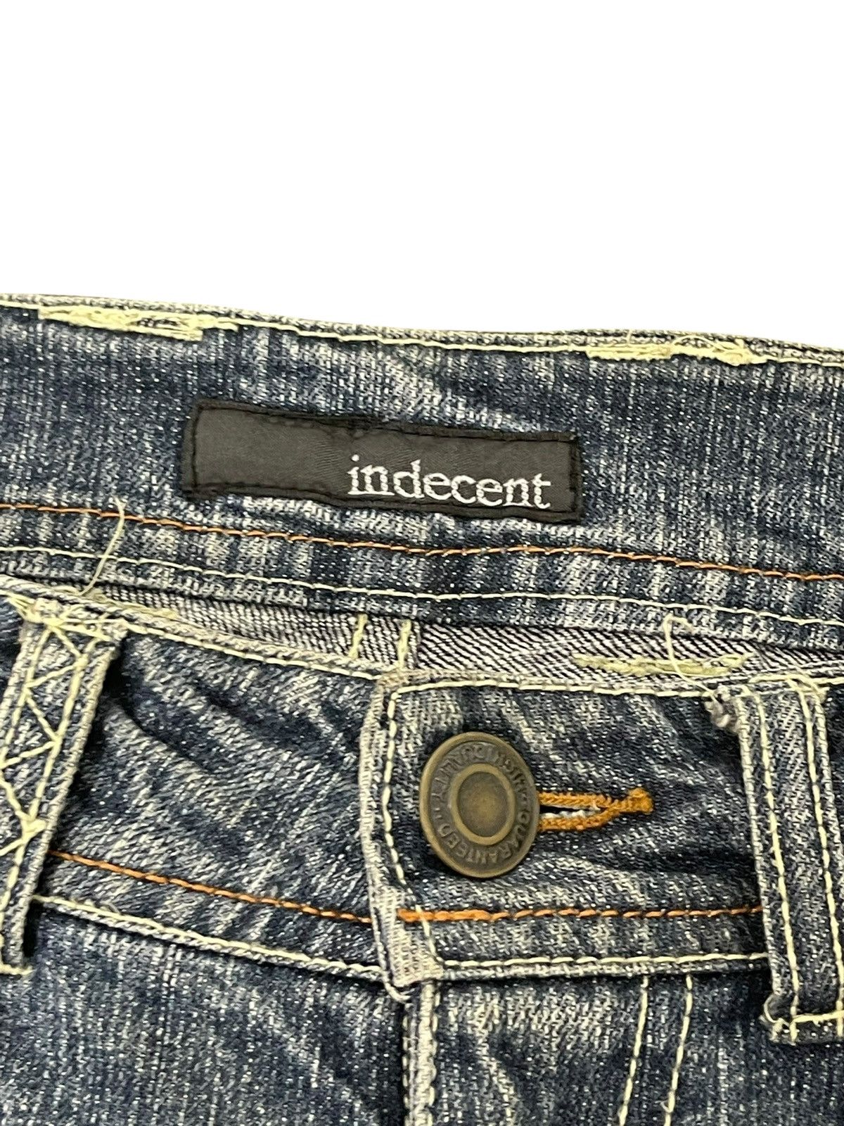 Japanese Brand Flare Jeans Indecent Denim Boot Cut 2🟦2 Size US 31 - 9 Thumbnail