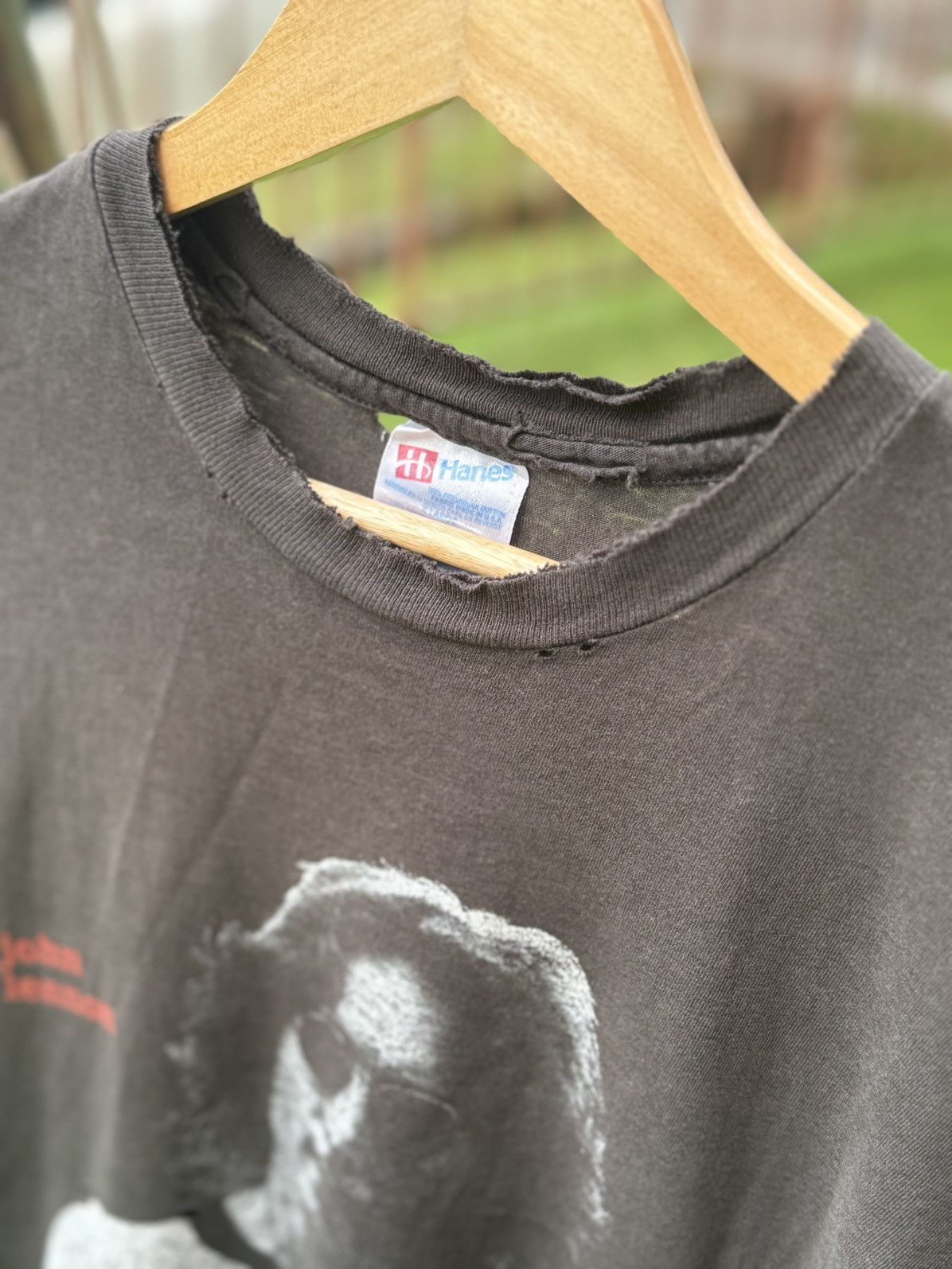 Band Tees × Fadeless × Vintage Vintage Super Thrashed 90s John Lennon Black Dreamer tees Size US XL / EU 56 / 4 - 3 Thumbnail