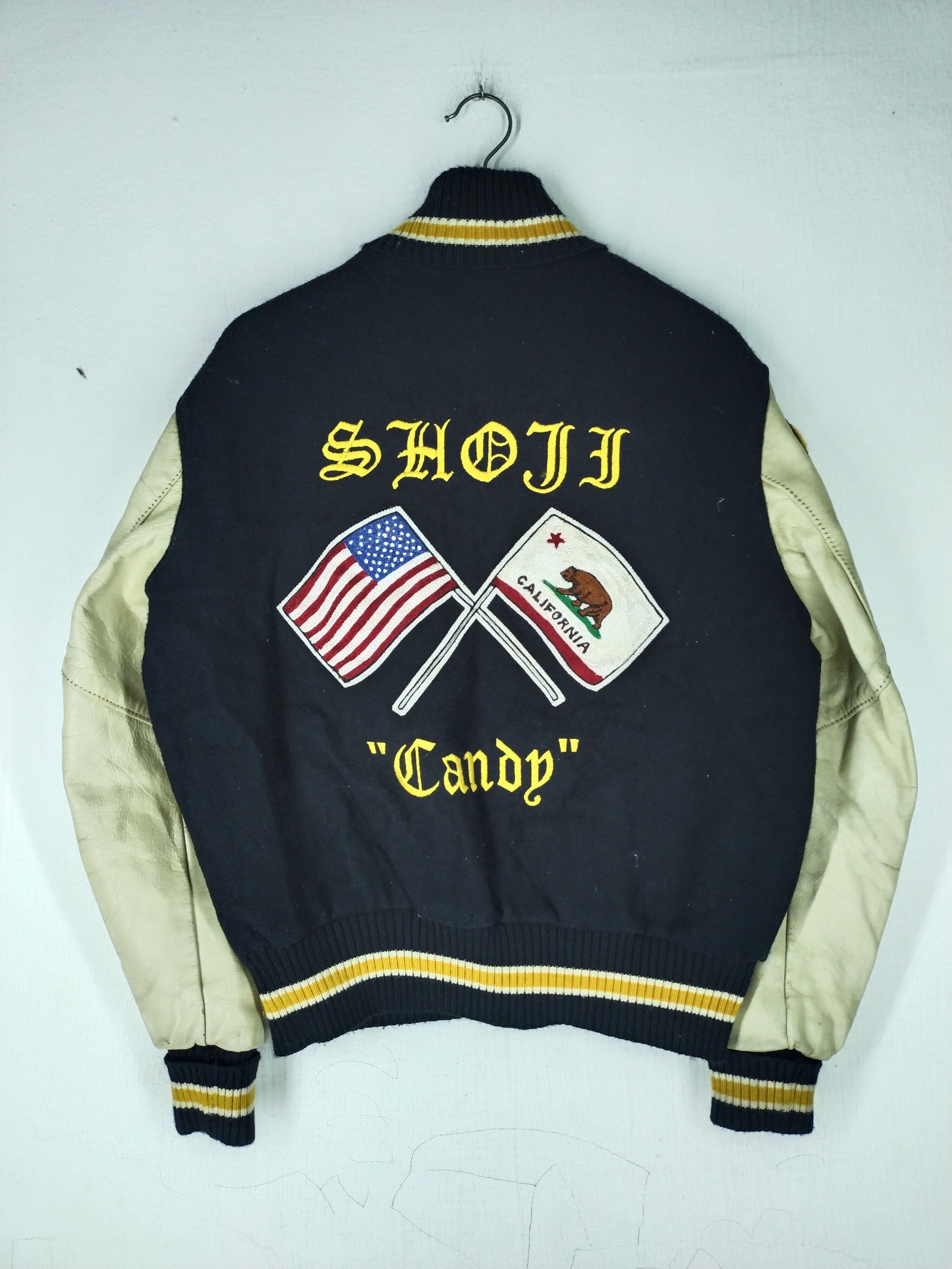 Delong Vintage Shojt Candy Delong Leather Leather/Wool Jacket Size US M / EU 48-50 / 2 - 8 Thumbnail