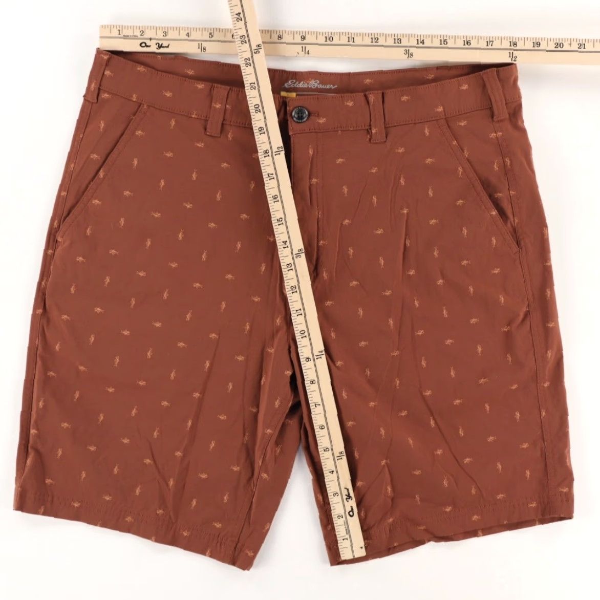 Eddie Bauer Eddie Bauer Stretch Travex Fish Nylon Woven Shorts Clay Men's 38 Size US 38 / EU 54 - 3 Thumbnail