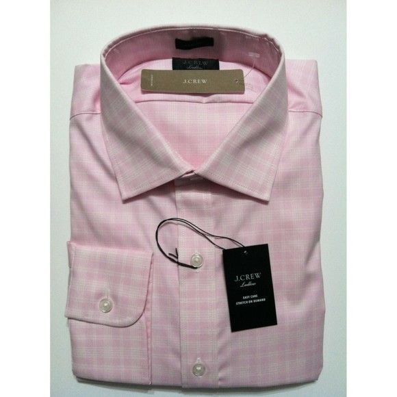 LUDLOW MENS NEW PINK COTTON DRESS SHIRT SIZE: