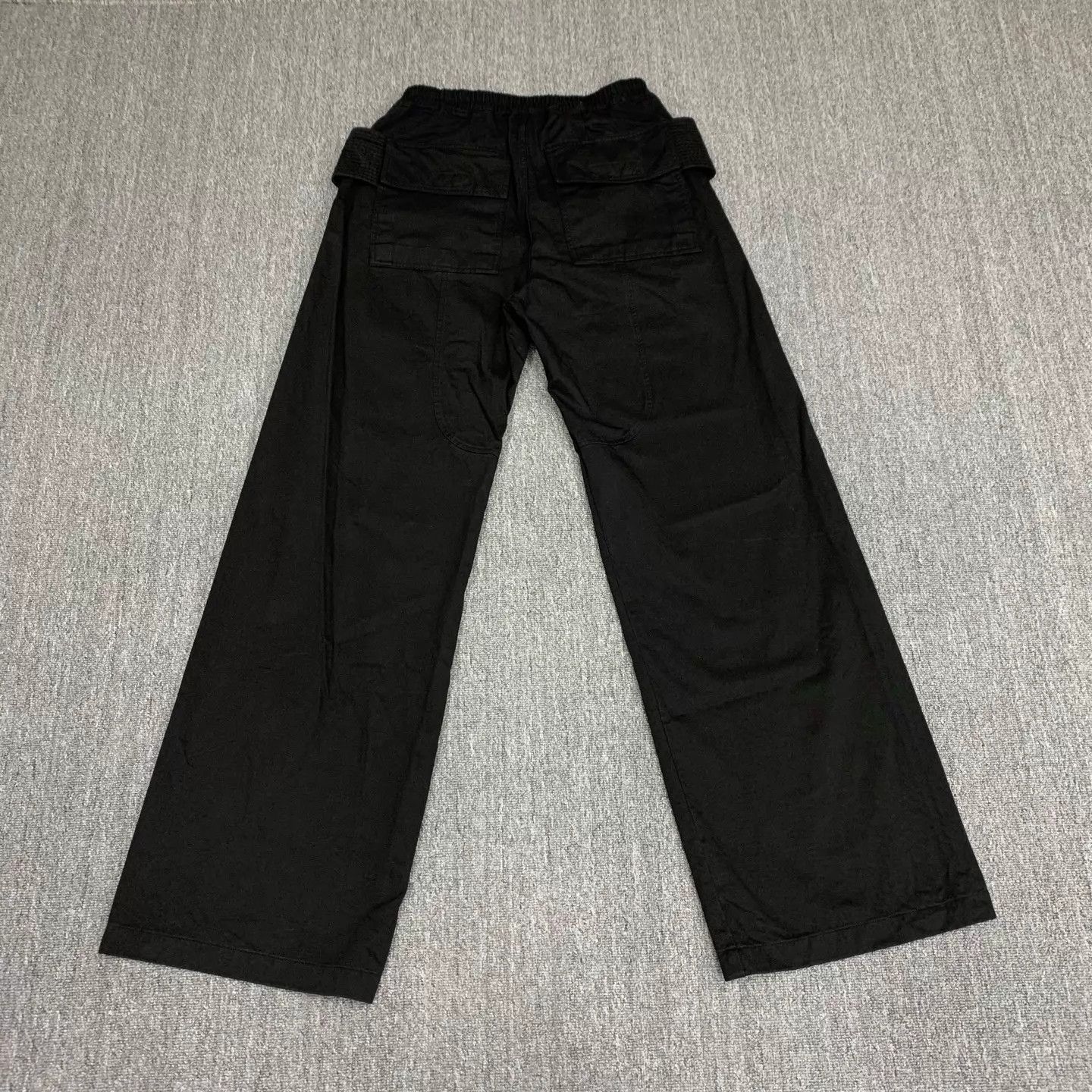 Rick Owens Rick Owens Black Double Ring Wide-Leg Pants Size L Size 28" / US 6 / IT 42 - 2 Thumbnail