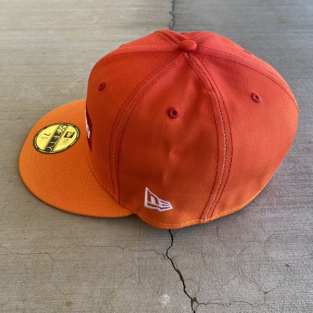 Supreme Supreme Hat Gradient Box Logo New Era 7 5/8 Orange 2023