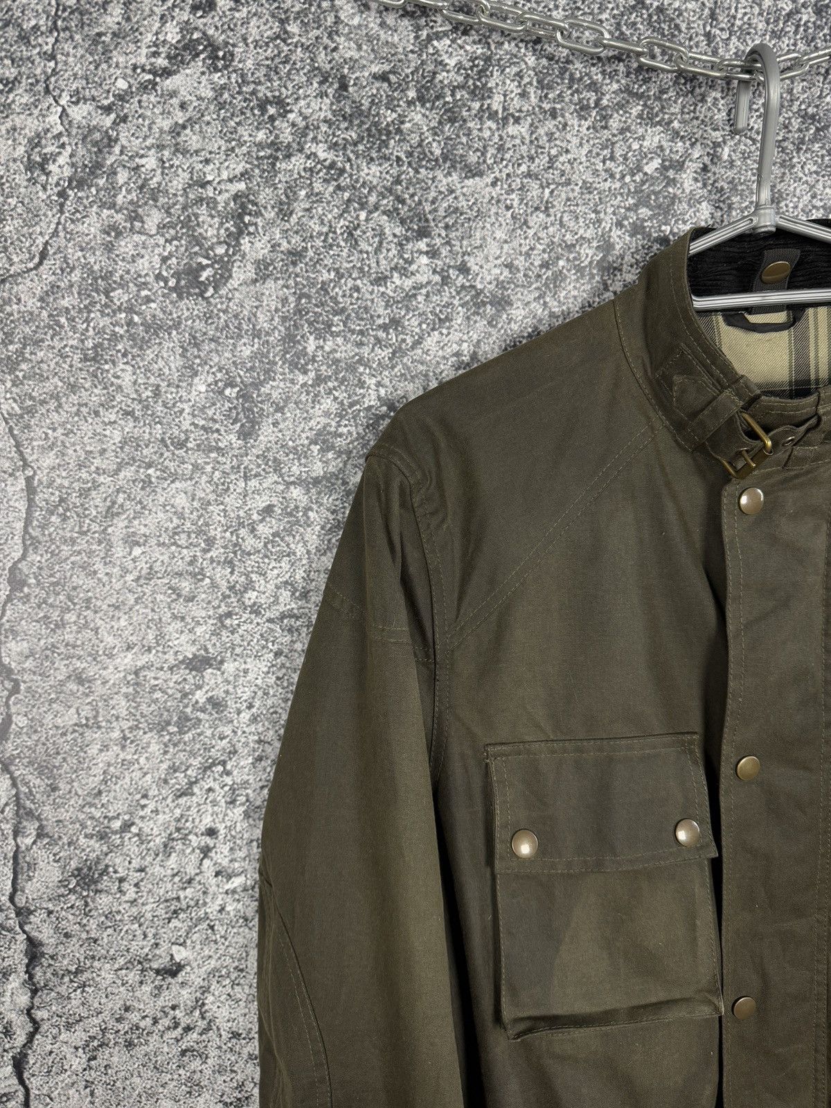 Belstaff Belstaff Waxed Jacket England Wax Biker Vintage Size 48 Size US M / EU 48-50 / 2 - 3 Thumbnail