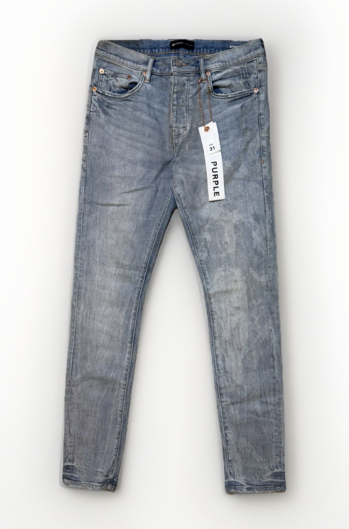 Purple Brand Purple Brand Iridescent Pearl Skinny Jeans Indigo Size US 31 - 1 Thumbnail