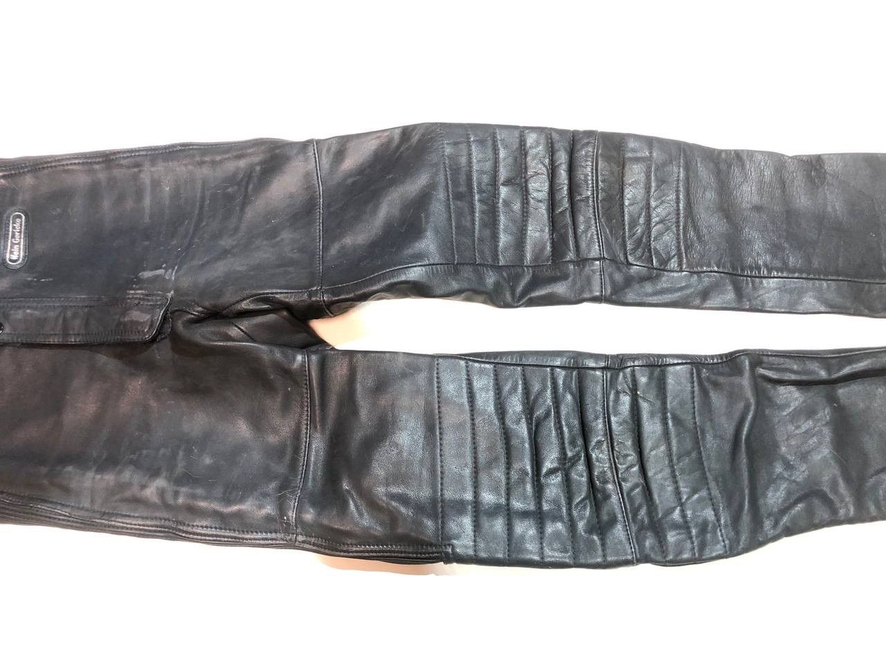Hein Gericke × Vintage Hein Gericke Vintage Rare Moto Biker Leather Pants Size US 30 / EU 46 - 6 Thumbnail