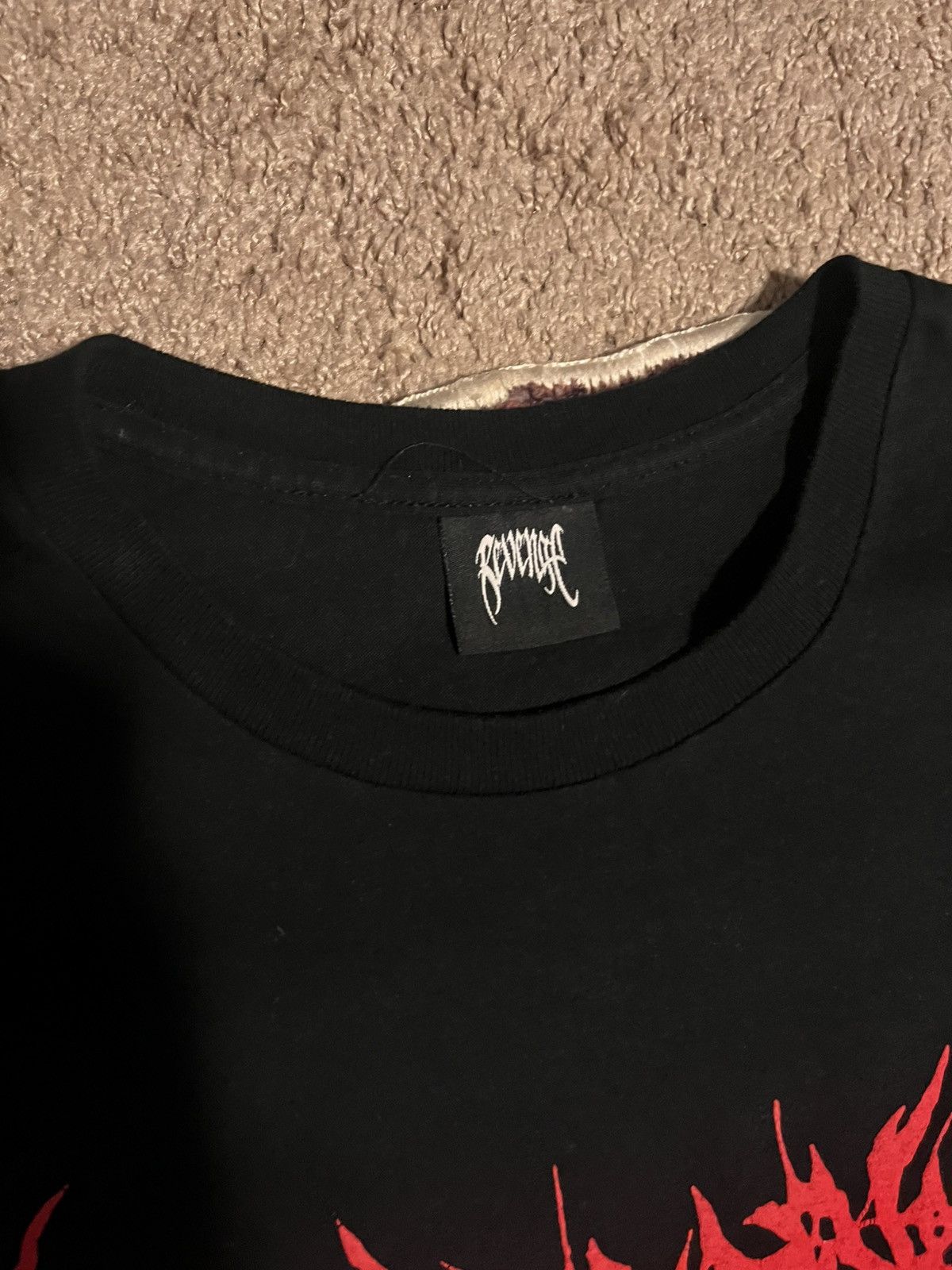 Revenge Revenge Guardian Angel Black Tee Size US L / EU 52-54 / 3 - 3 Thumbnail