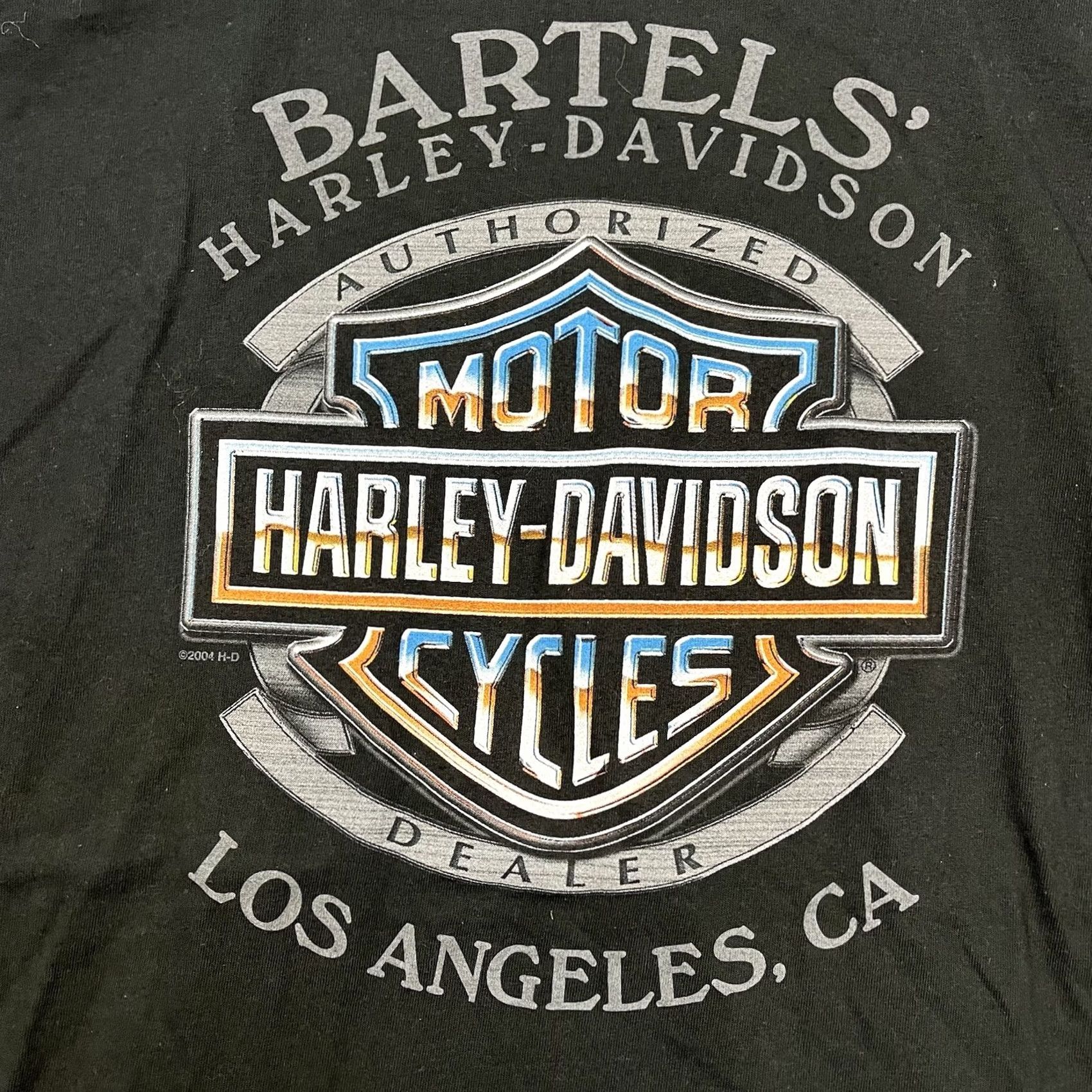 Harley Davidson VINTAGE Harley-Davidson T-Shirt Mens 2XL Chrome Los Angeles Biker Flames Black Size US XXL / EU 58 / 5 - 2 Thumbnail