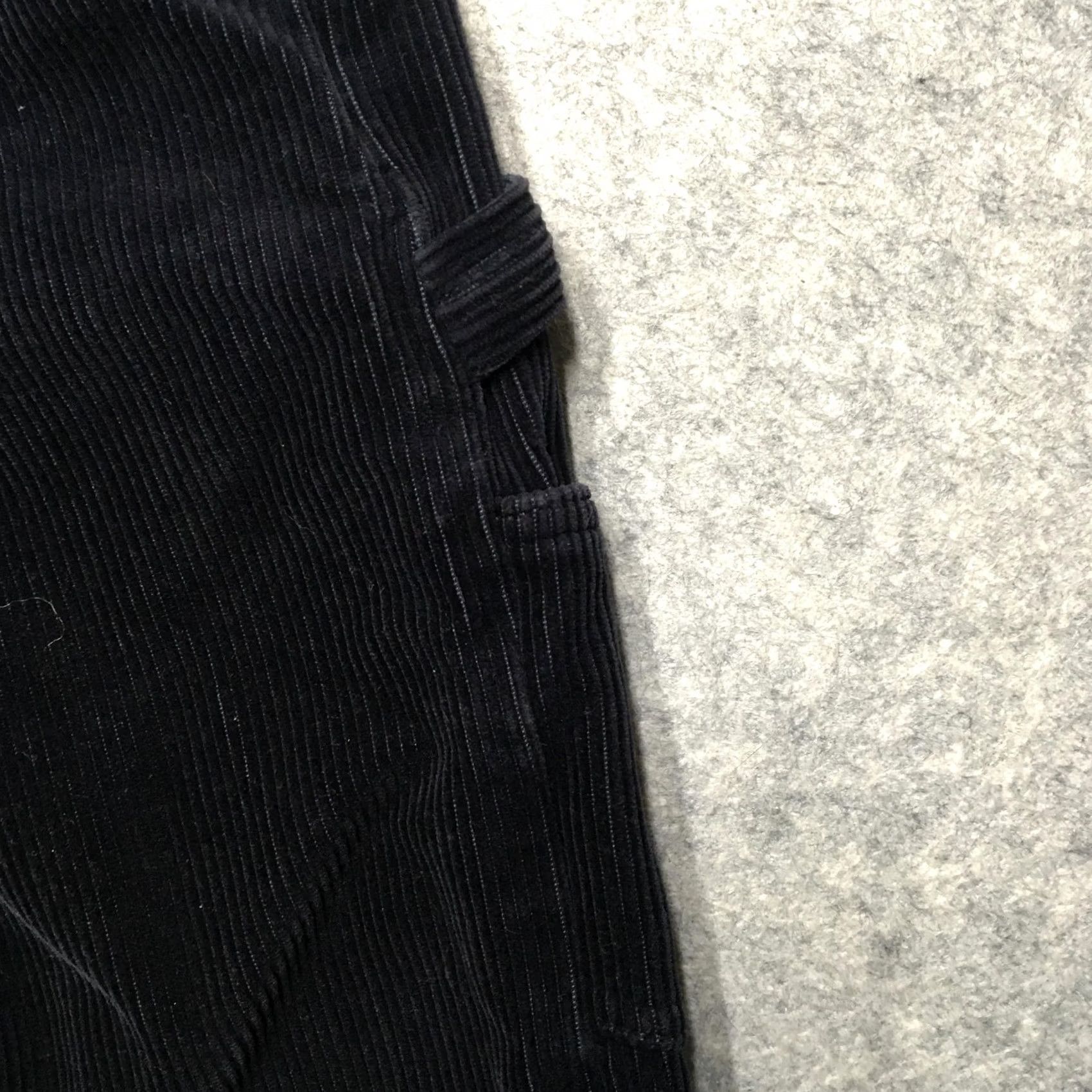 Carhartt VINTAGE Carhartt WIP Pierce Pant Straight Pants Womens 24 Black Corduroy Carpenter Skate Size 42" / US 20 - 4 Thumbnail