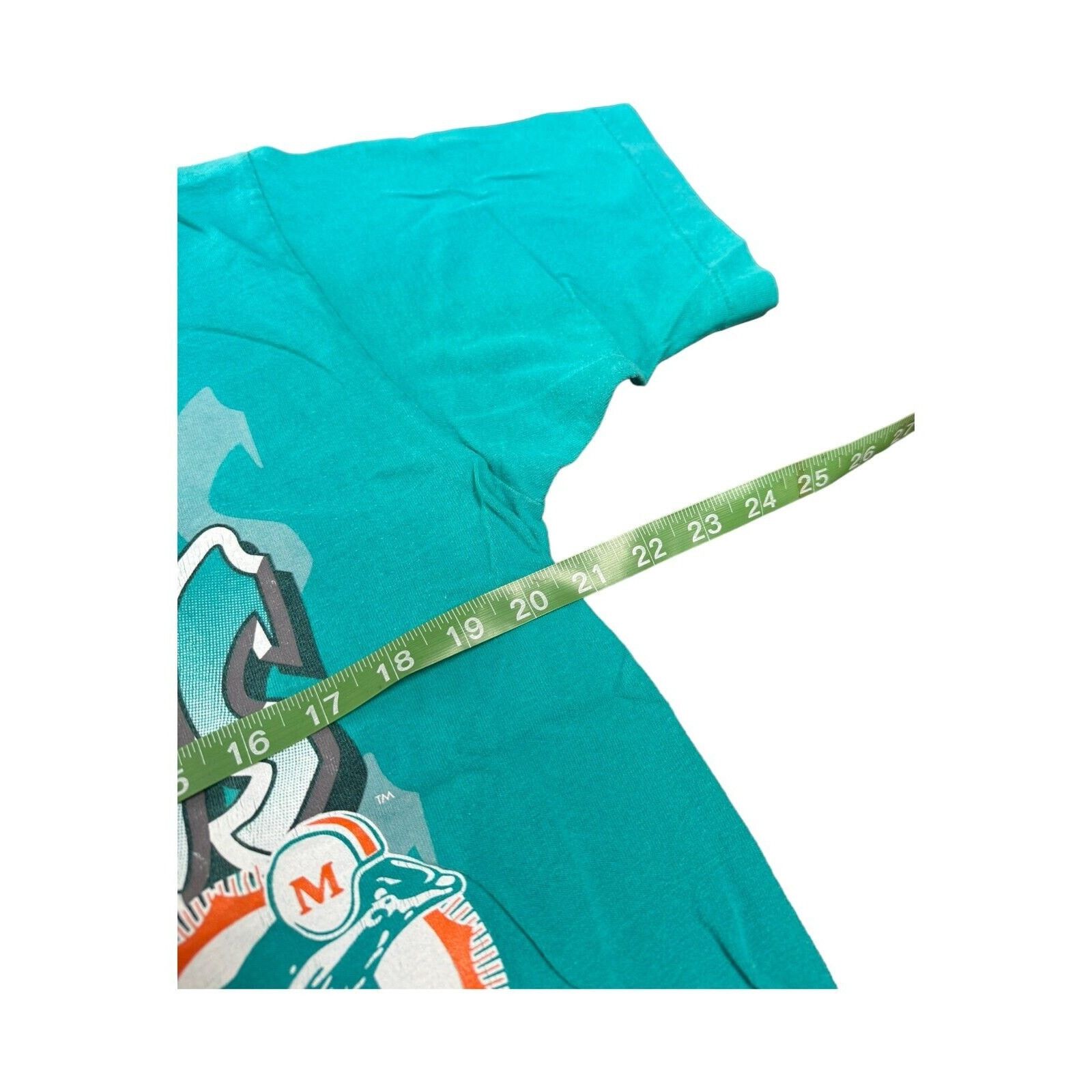 NFL Vintage 90s Miami Dolphins Old Logo T-Shirt Size Large 1995 Size US L / EU 52-54 / 3 - 3 Thumbnail
