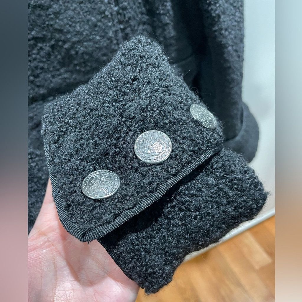 Other Nizan Black Boucle Wool Blend Napoleon Coat Size XL Size XL / US 12-14 / IT 48-50 - 9 Thumbnail