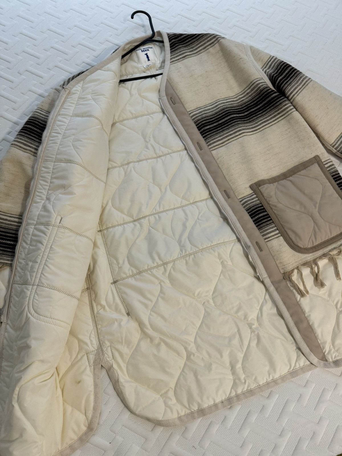 Junya Watanabe Junya Watanabe Man Coat Ivory Size US XL / EU 56 / 4 - 1 Thumbnail