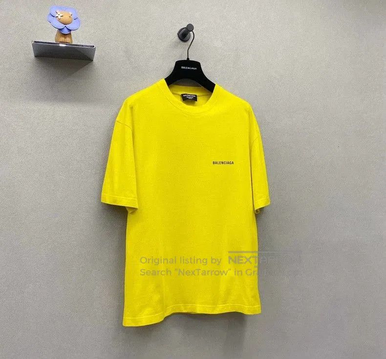Balenciaga Balenciaga Yellow Logo Print T-shirt. Size US XXS / EU 40 - 3 Thumbnail