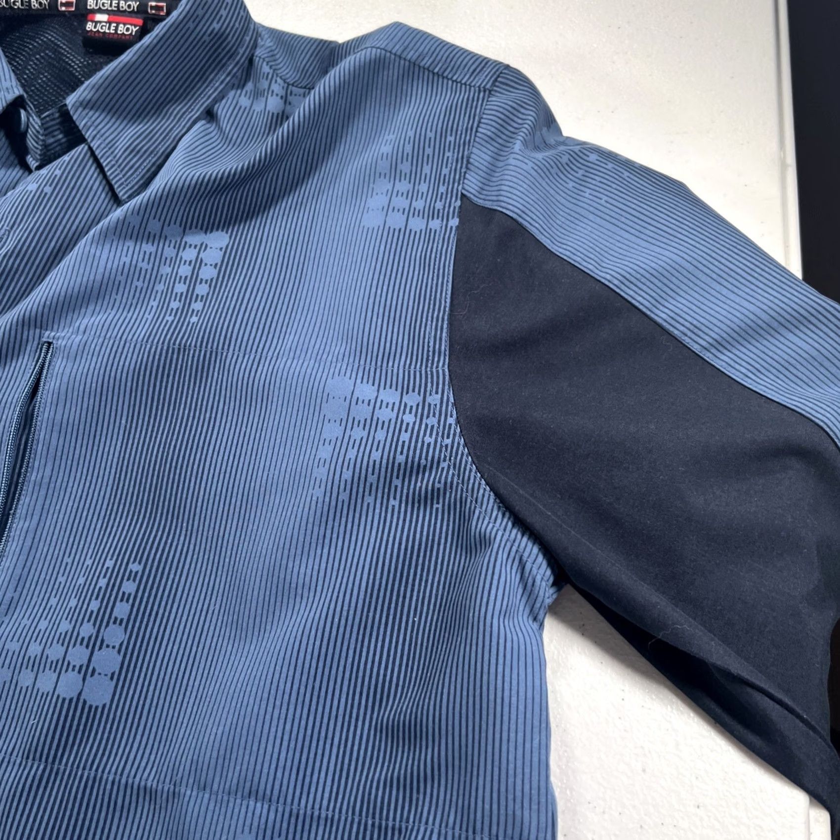 Bugle Boy VINTAGE Bugle Boy Shirt Mens M Button-Down 90s Blue/Navy Long Sleeve Size US M / EU 48-50 / 2 - 4 Thumbnail