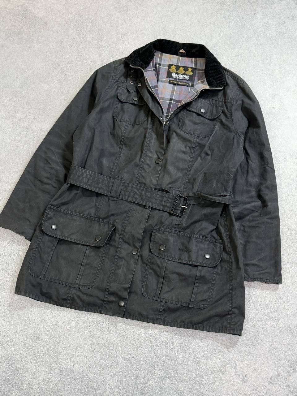 Barbour Barbour Waxed Utility Belted Women Jacket Y2K Size L / US 10 / IT 46 - 3 Thumbnail