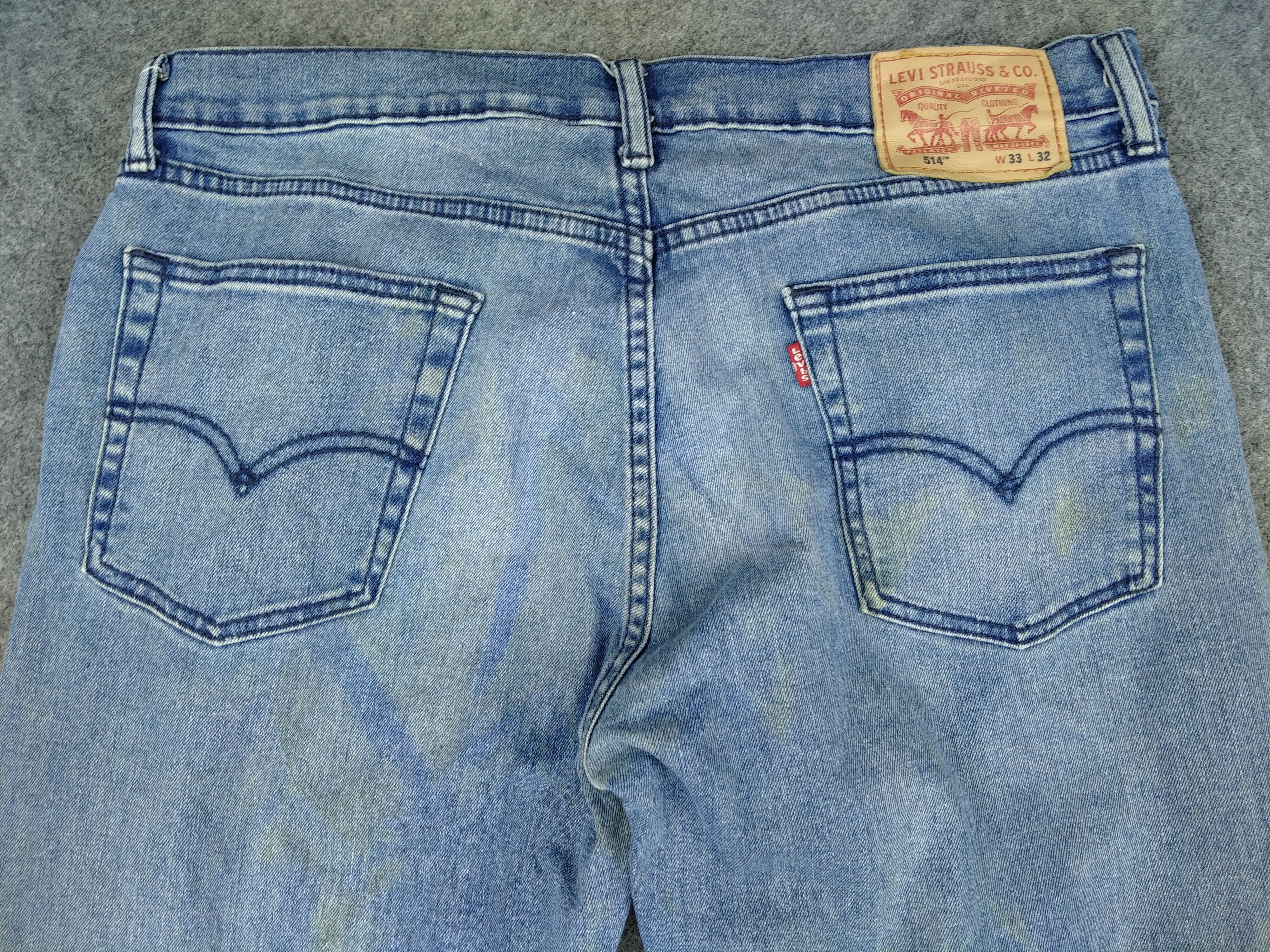 Levi's Blue Distressed Levi's 514 Denim 34 x 31 -JN562 Size US 34 / EU 50 - 4 Thumbnail