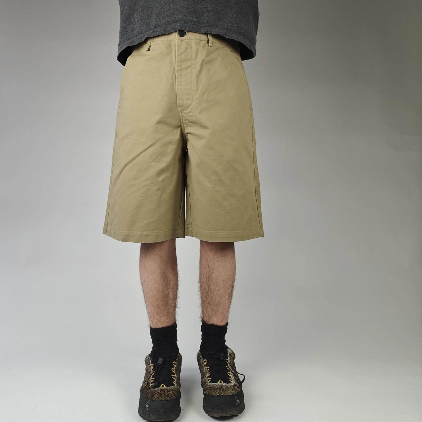 Other Khaki Wide Cotton Shorts Size US 30 / EU 46 - 1 Thumbnail
