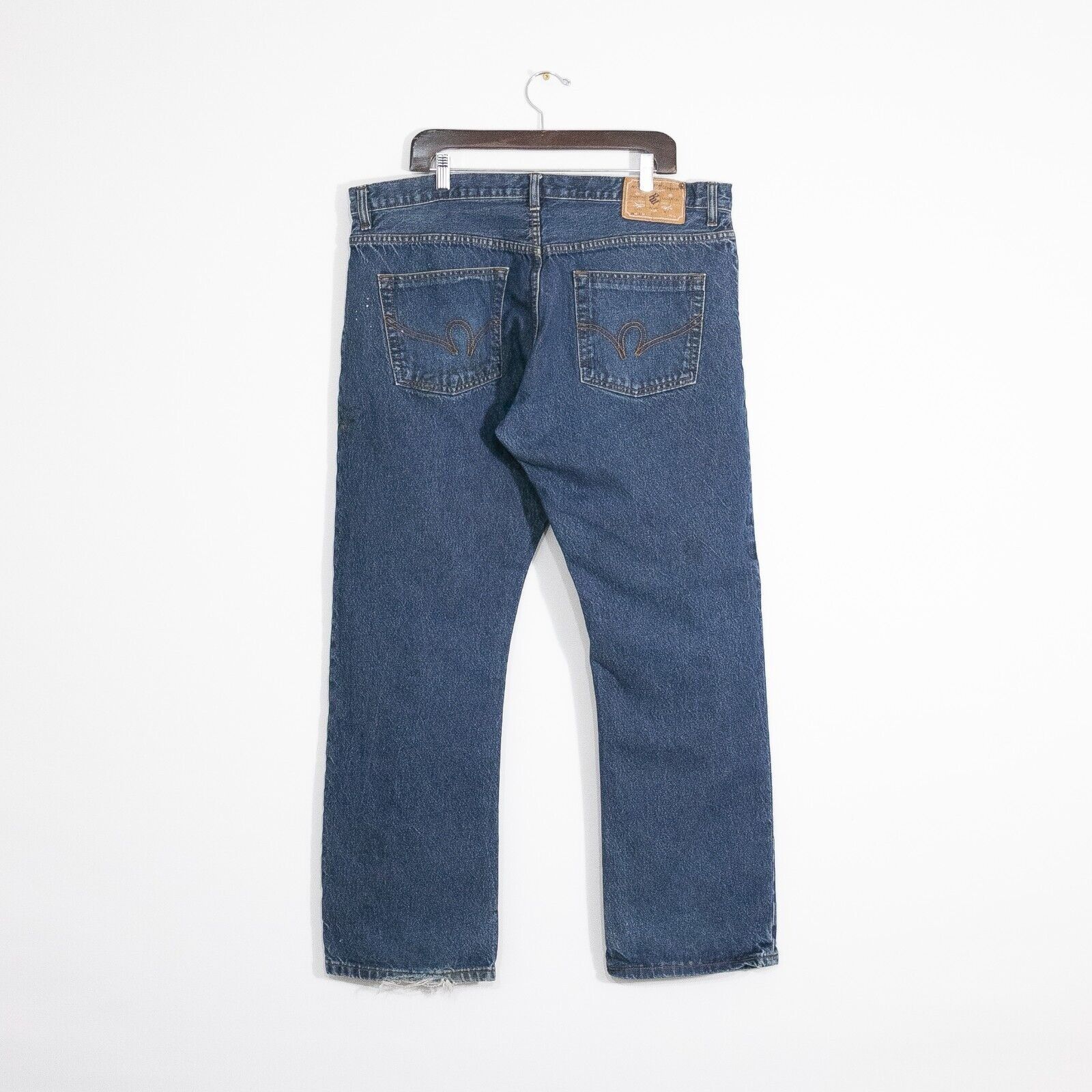 Rocawear × Vintage Vintage Rocawear Jeans 40x32 - Distressed Dark Wash Straight Size US 40 / EU 56 - 8 Thumbnail